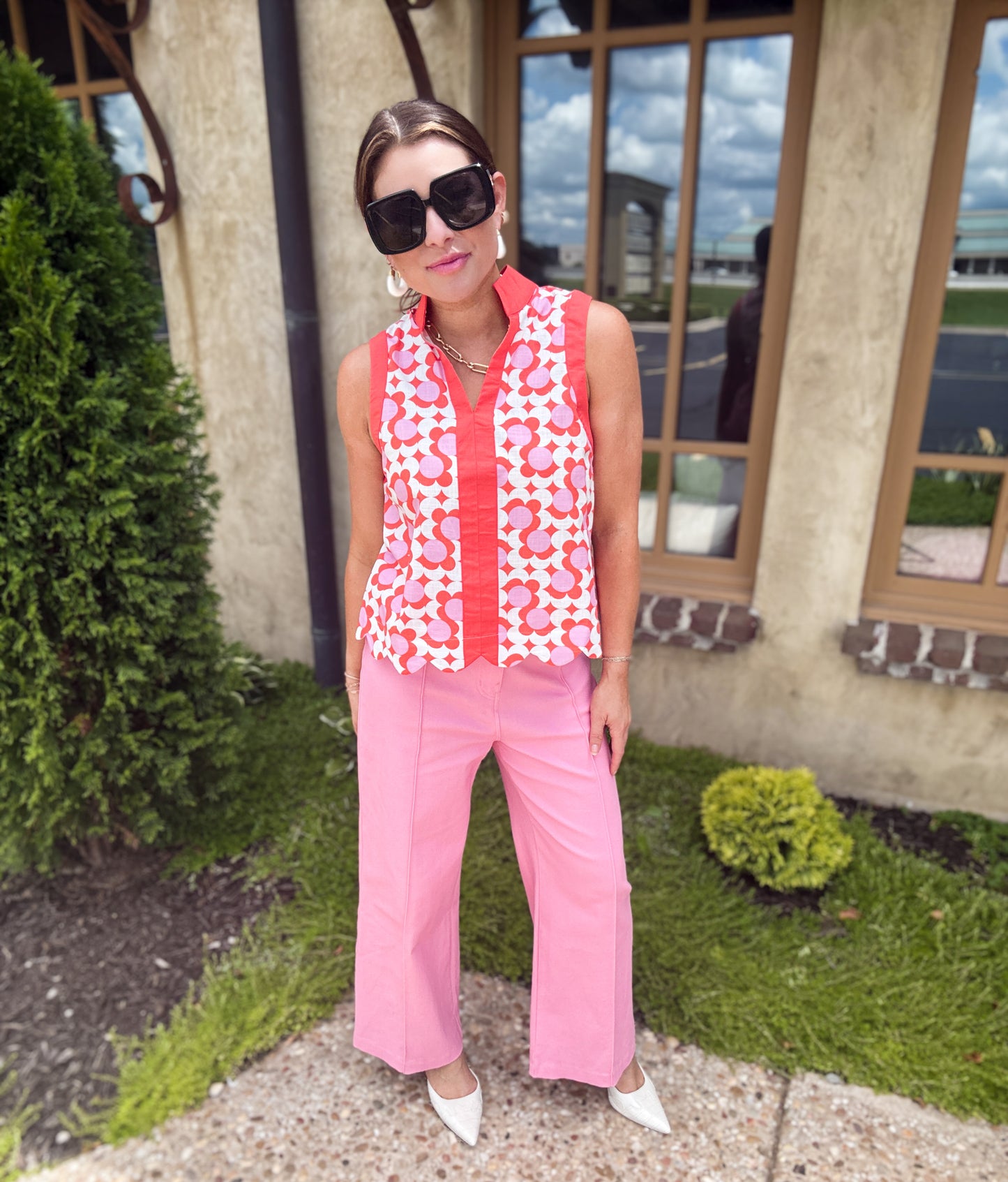 Pink Bubblegum Crop Pants