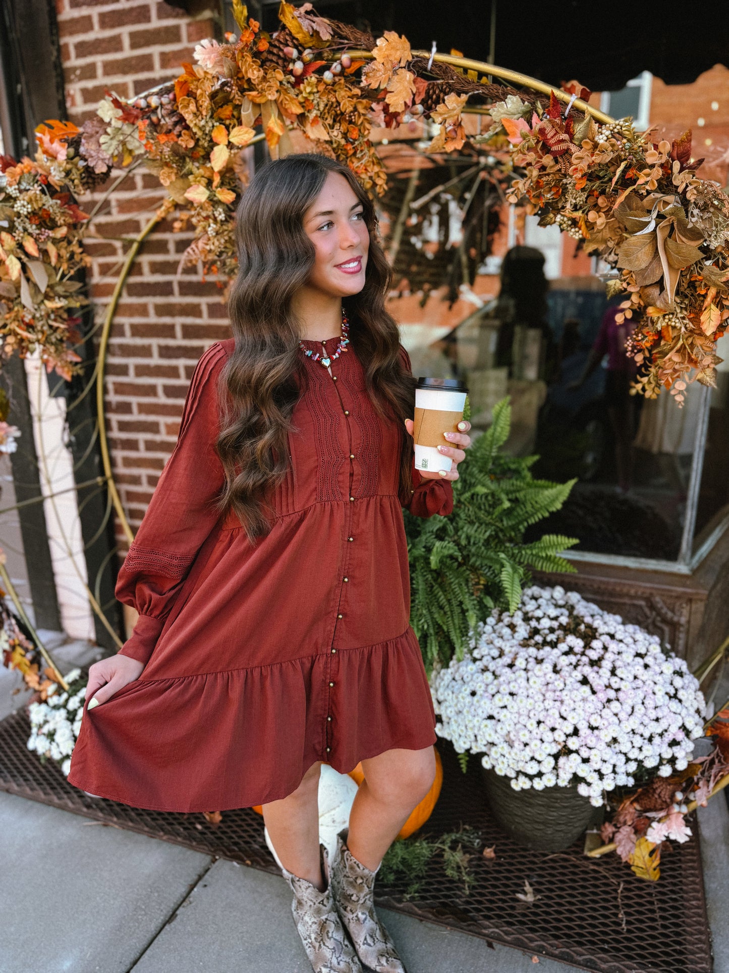 Honey Brick Mini Dress