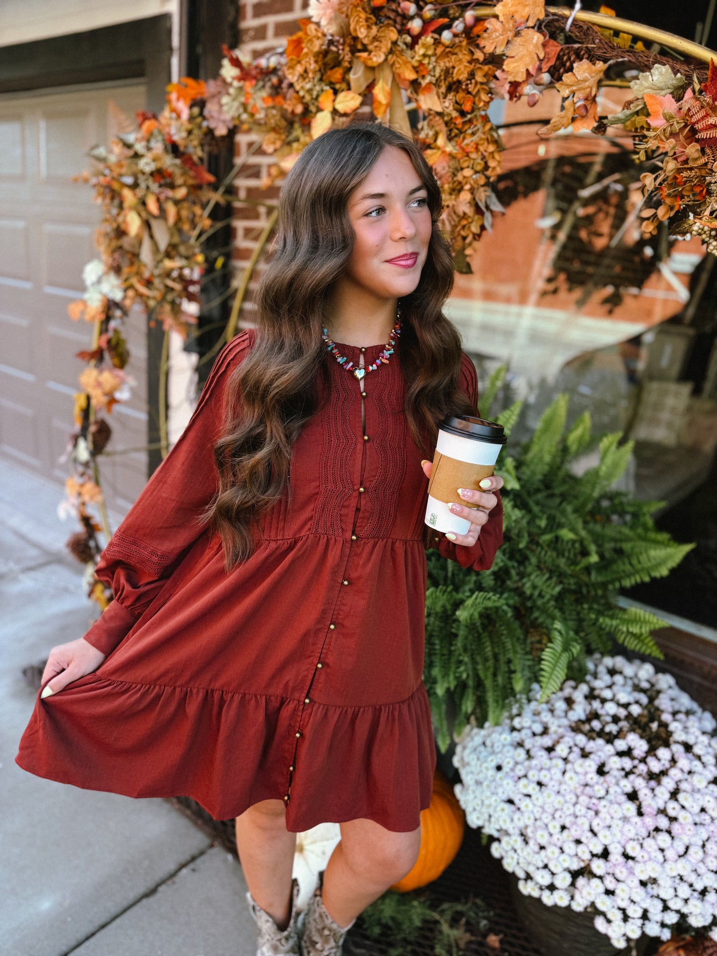 Honey Brick Mini Dress