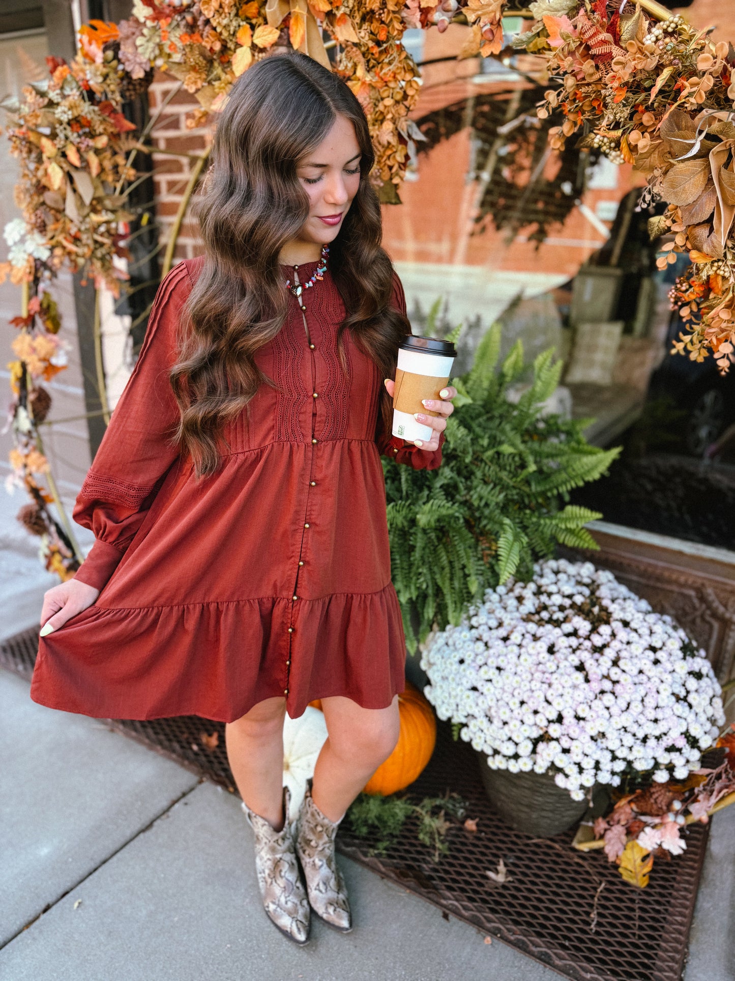 Honey Brick Mini Dress
