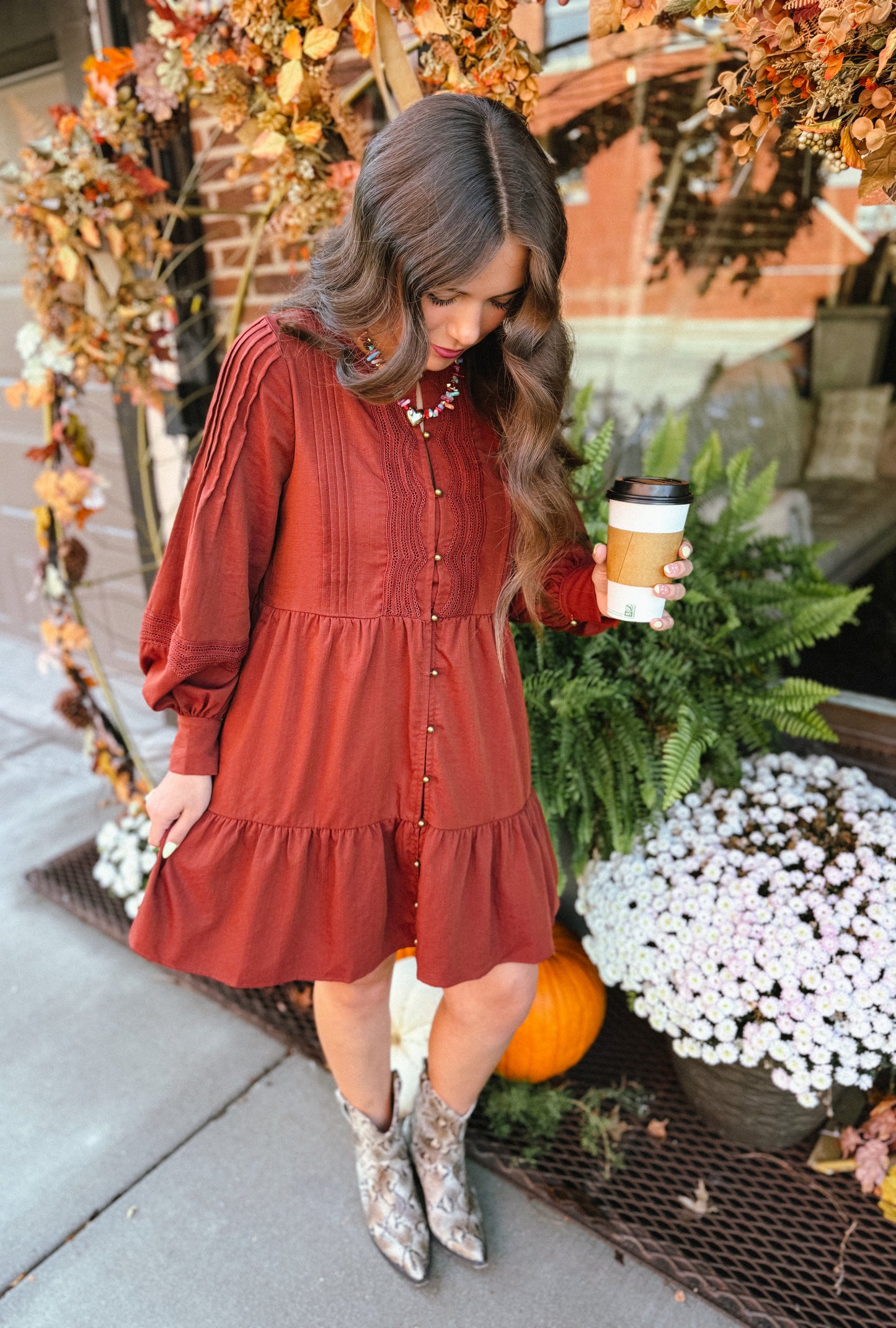 Honey Brick Mini Dress