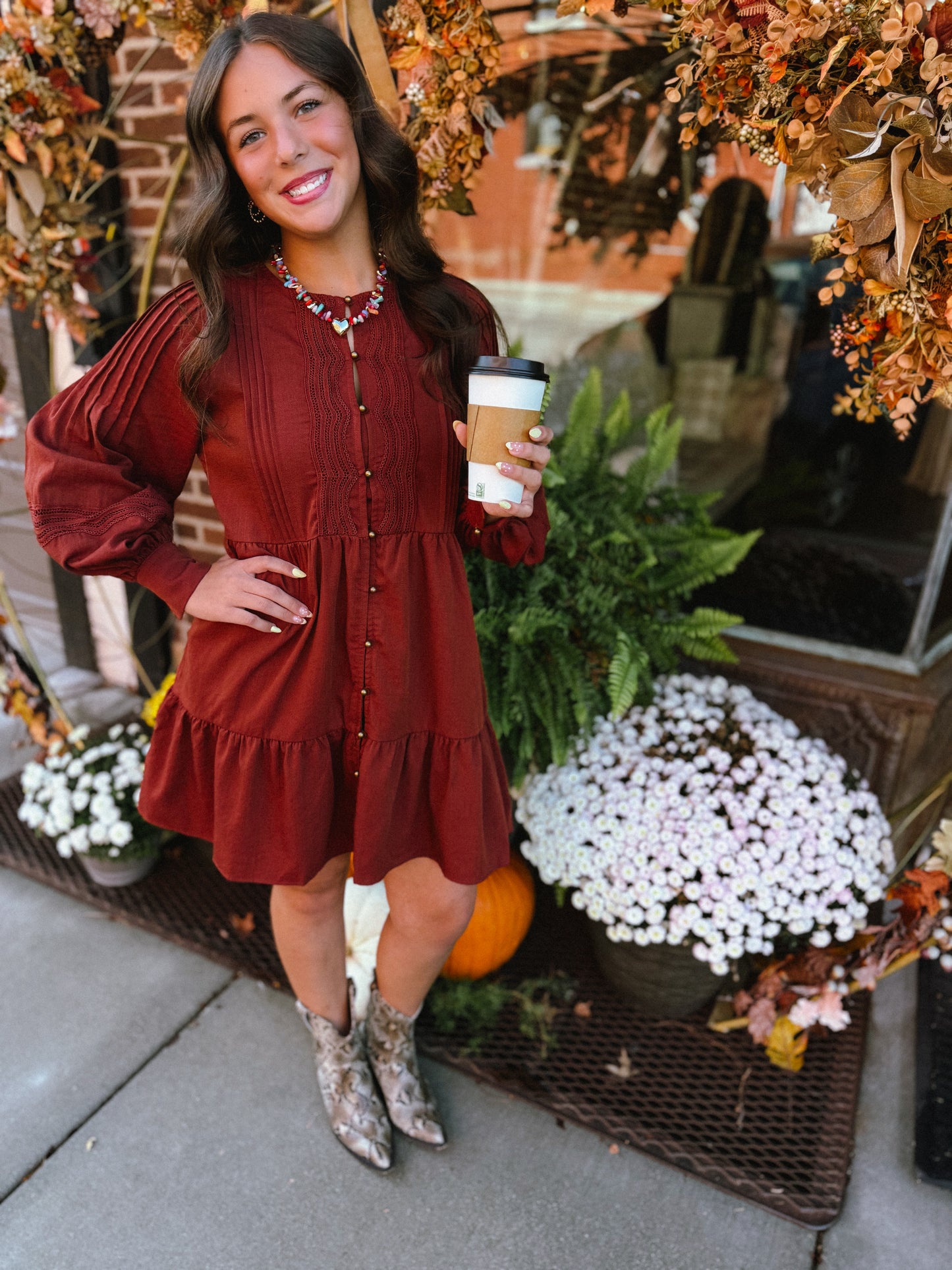 Honey Brick Mini Dress