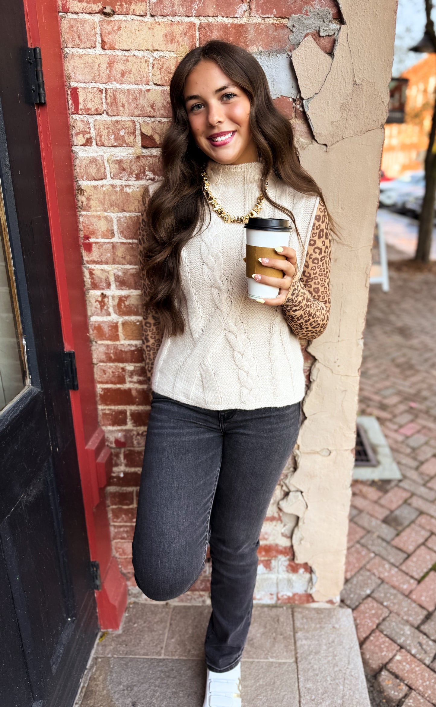 Cozy Cable Knit Tank