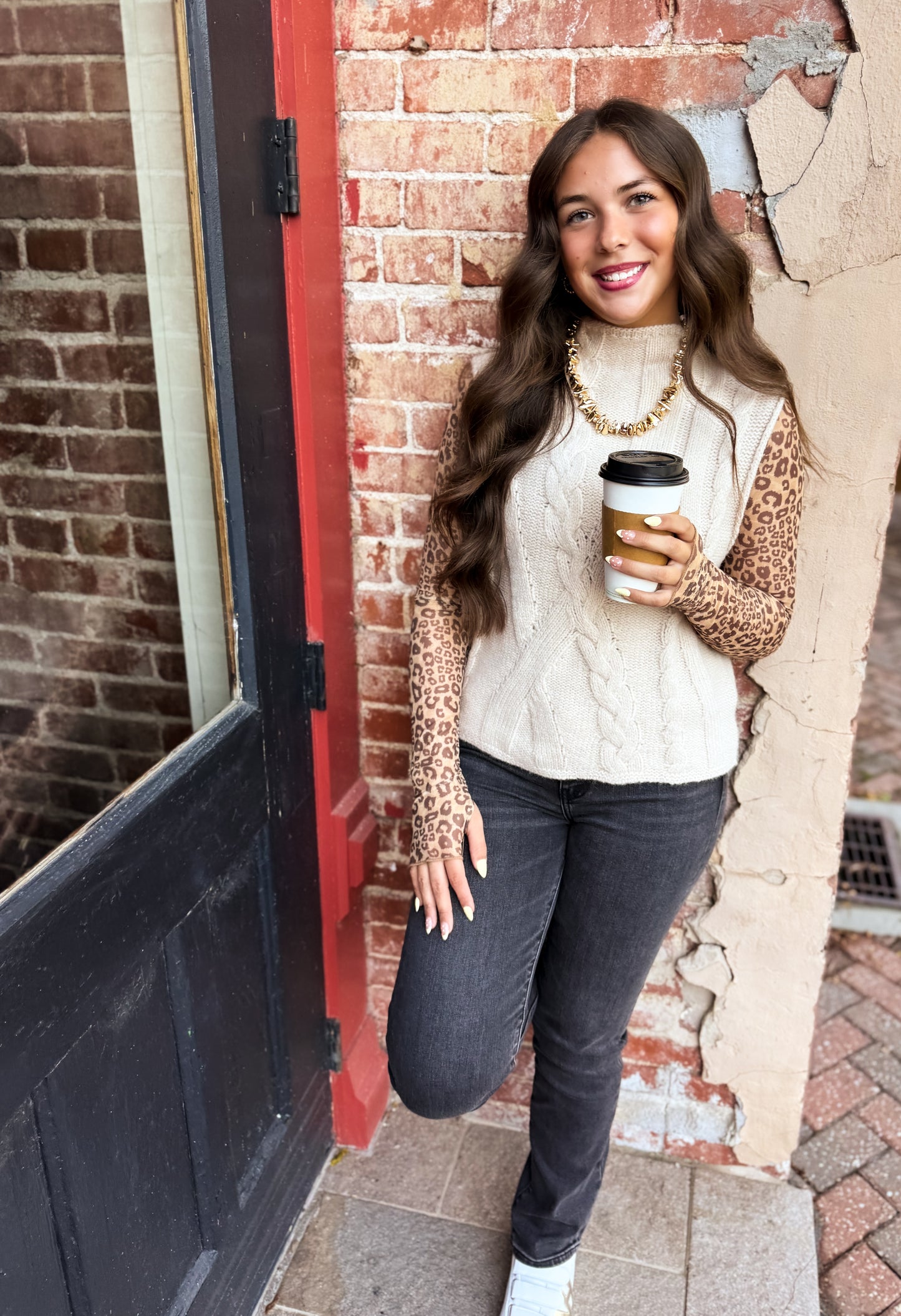 Cozy Cable Knit Tank
