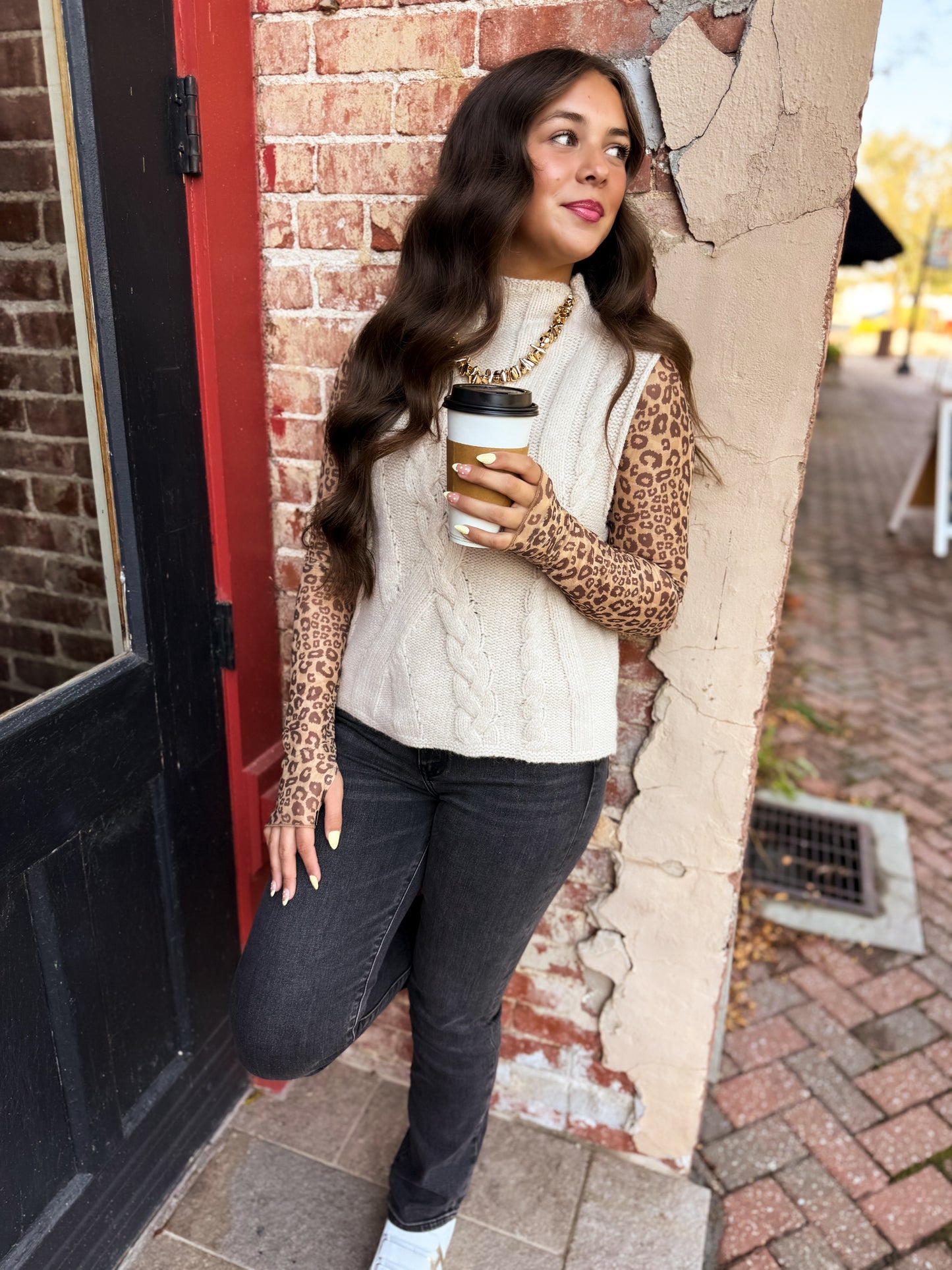 Cozy Cable Knit Tank