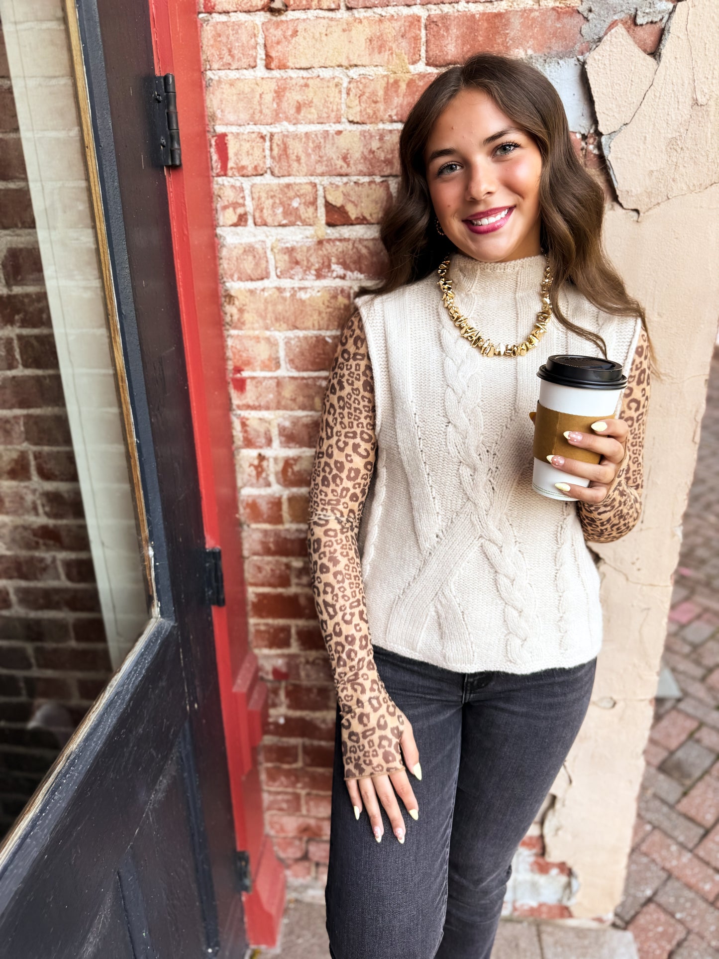 Cozy Cable Knit Tank
