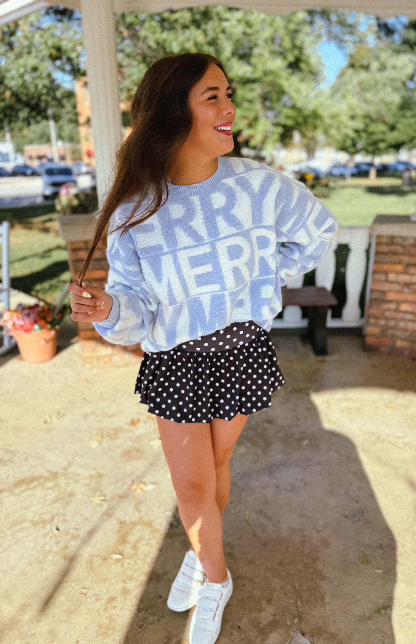 Powder Blue Merry Sweater