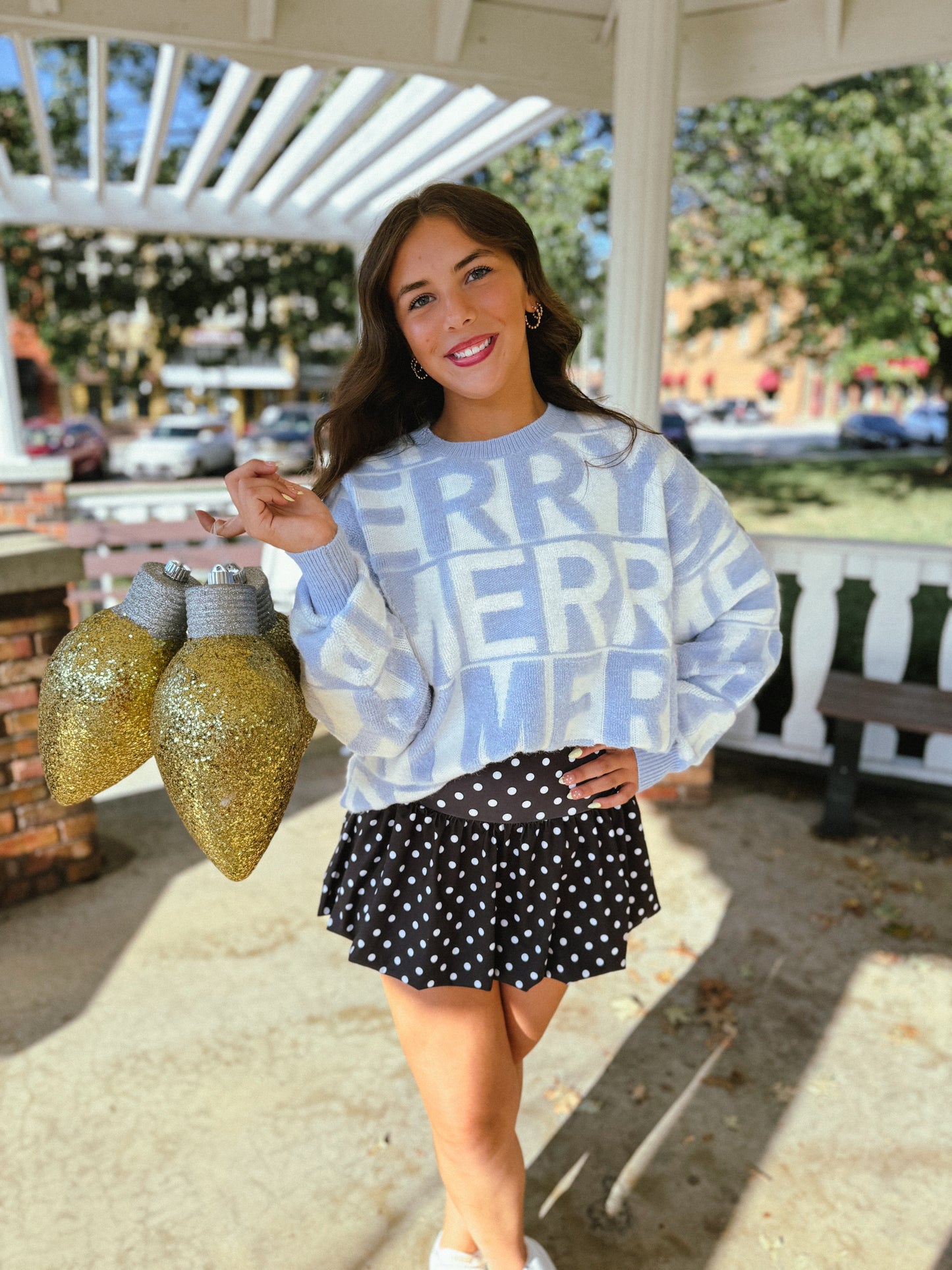 Powder Blue Merry Sweater