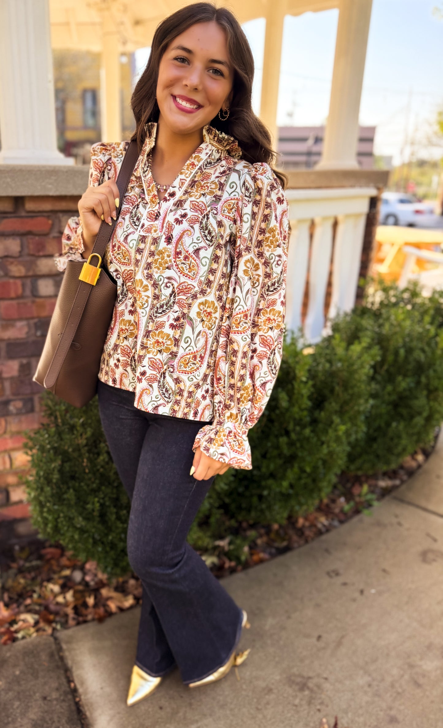 Sarah Paisley Blouse