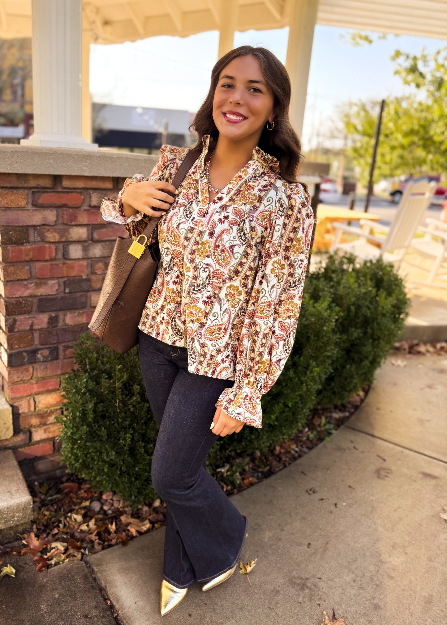 Sarah Paisley Blouse