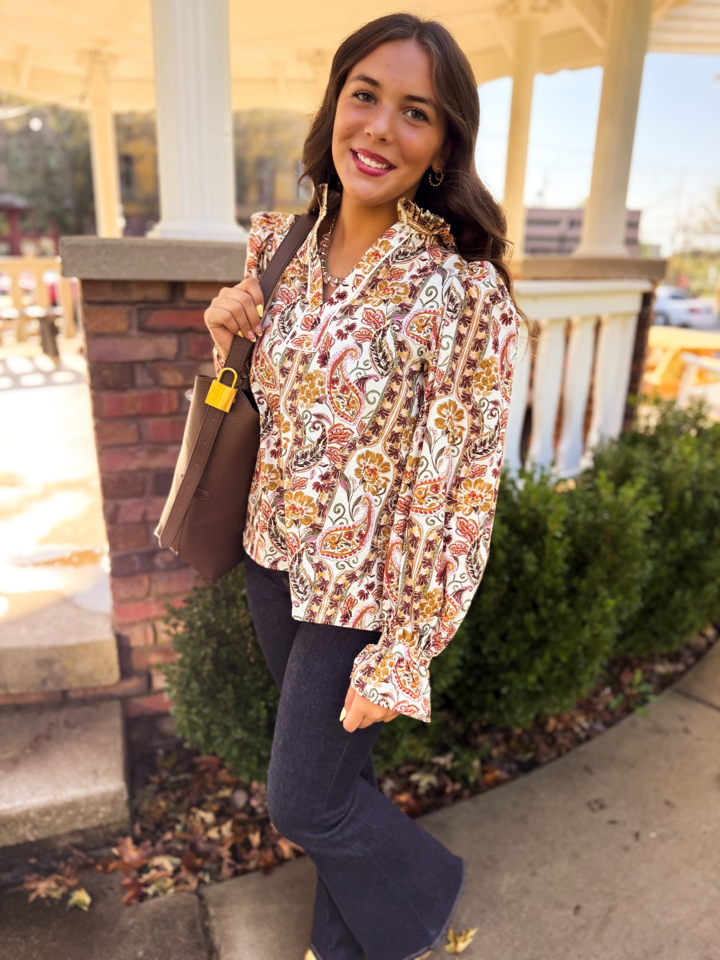 Sarah Paisley Blouse