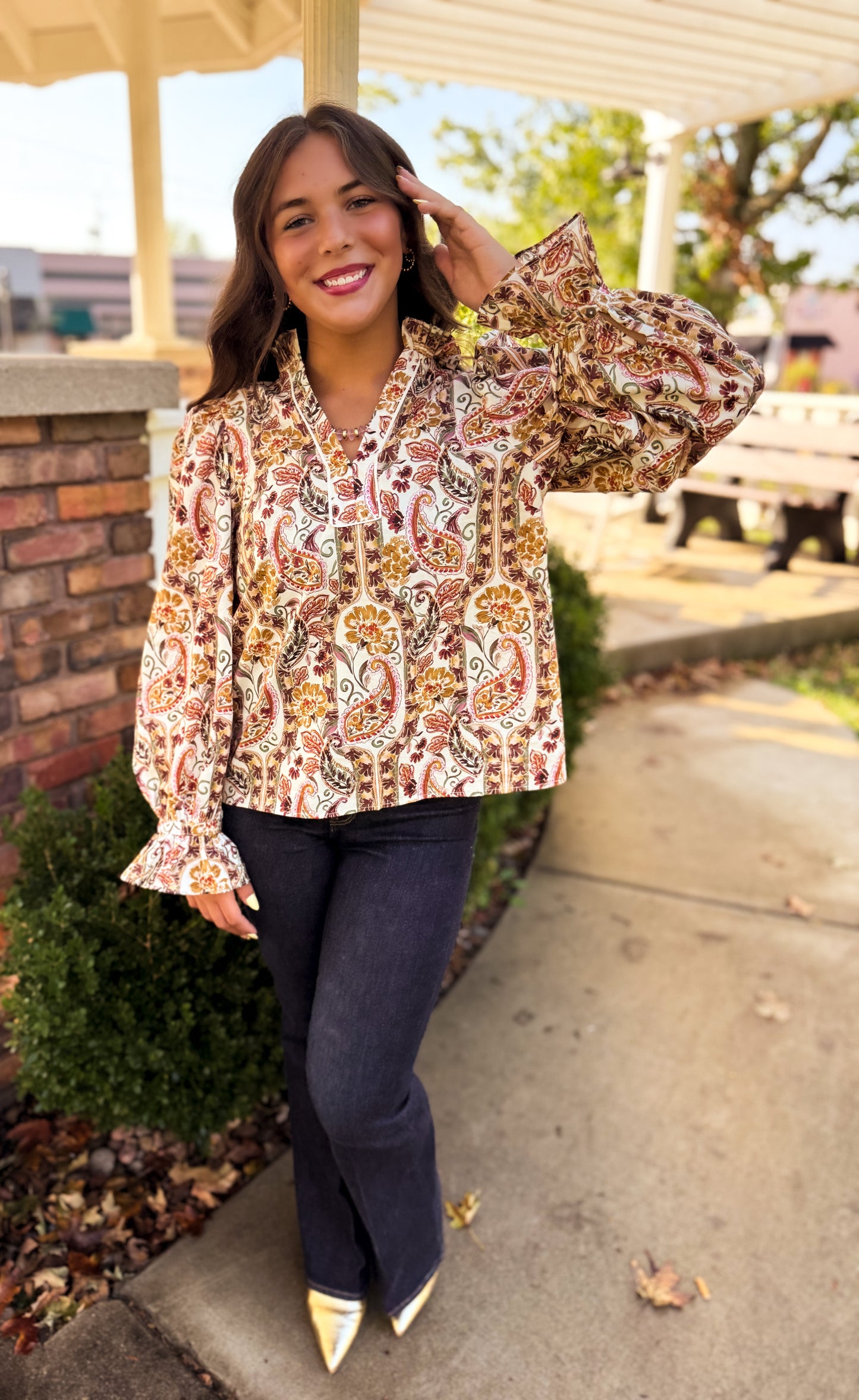 Sarah Paisley Blouse