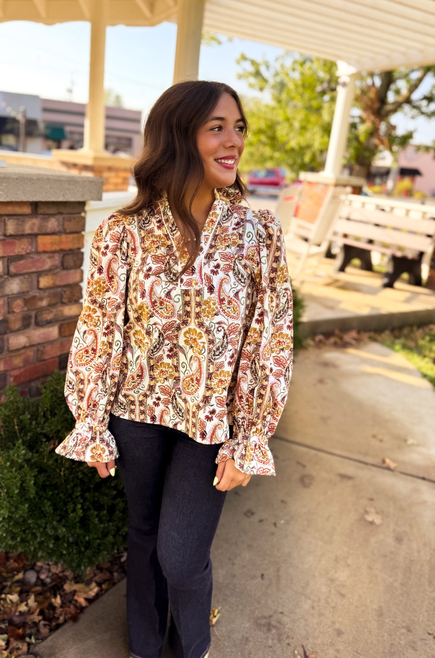 Sarah Paisley Blouse