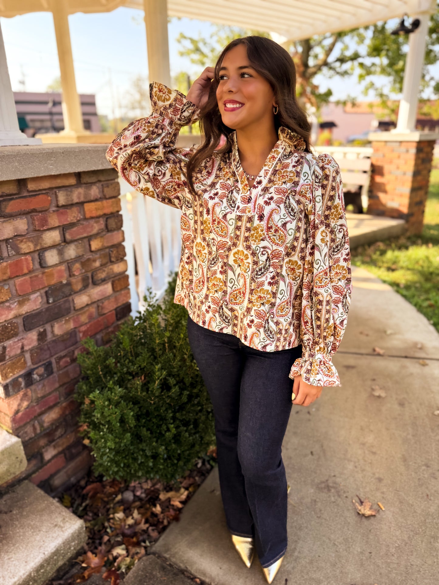 Sarah Paisley Blouse