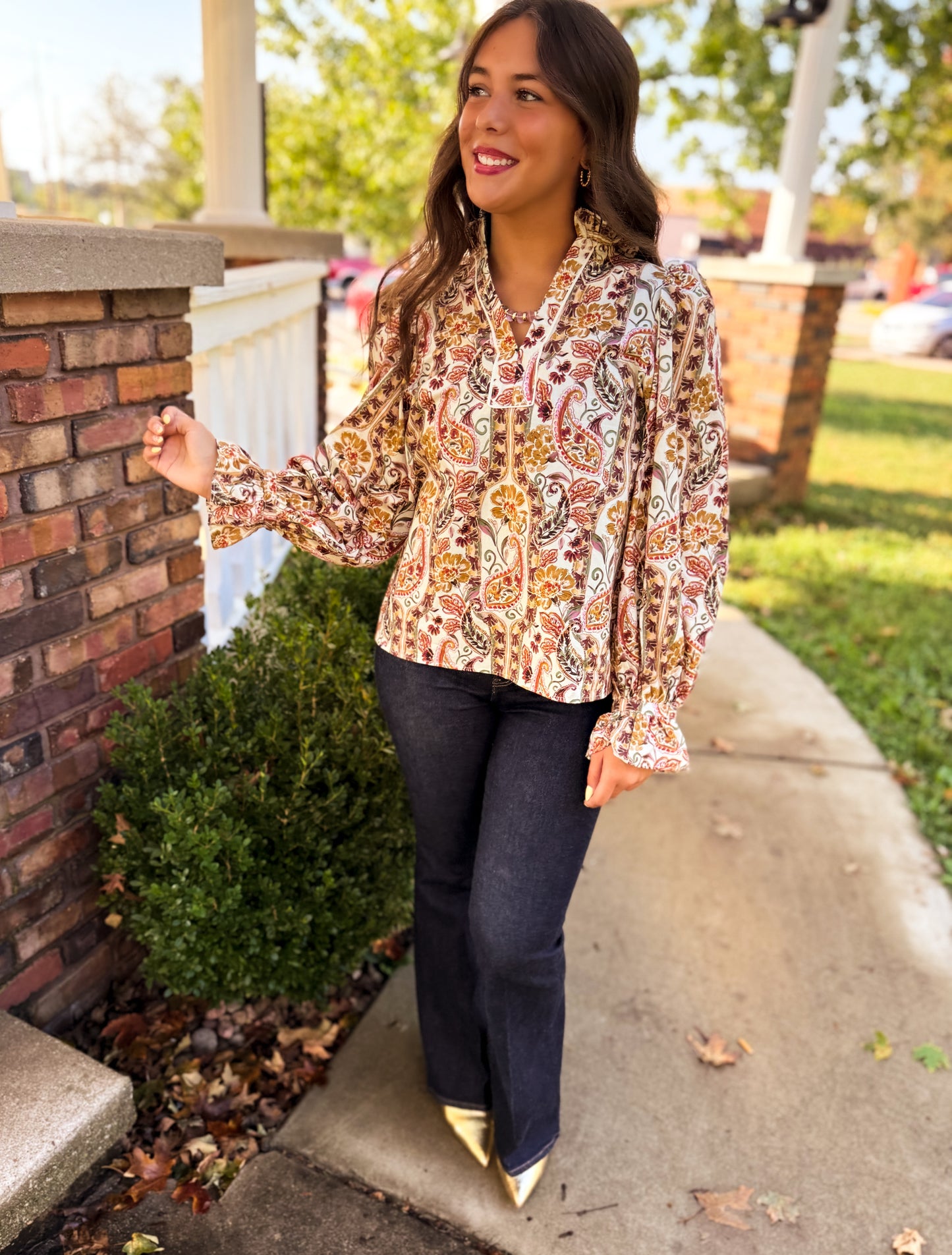 Sarah Paisley Blouse