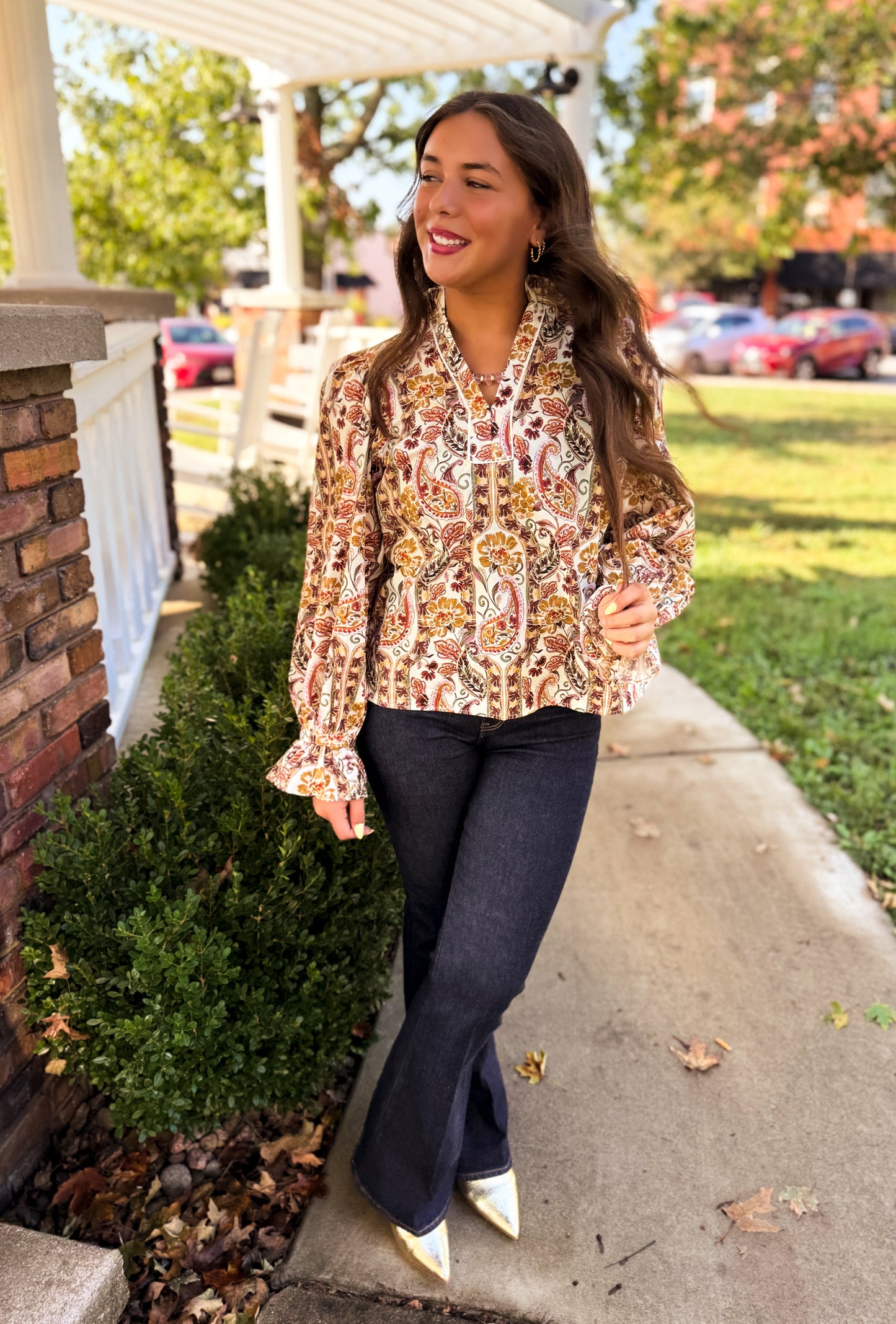 Sarah Paisley Blouse