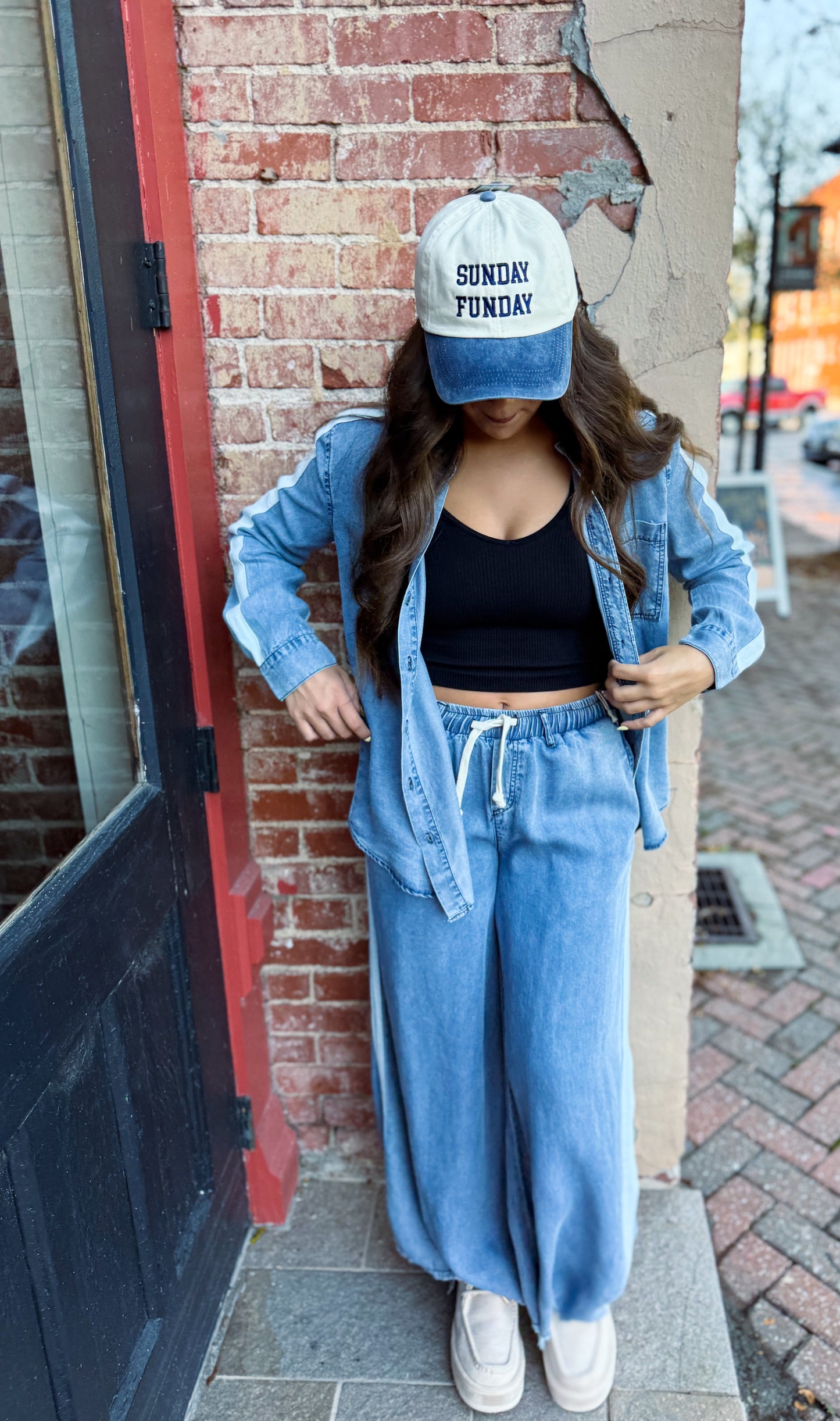 Modern Millennial Washed Denim Pant