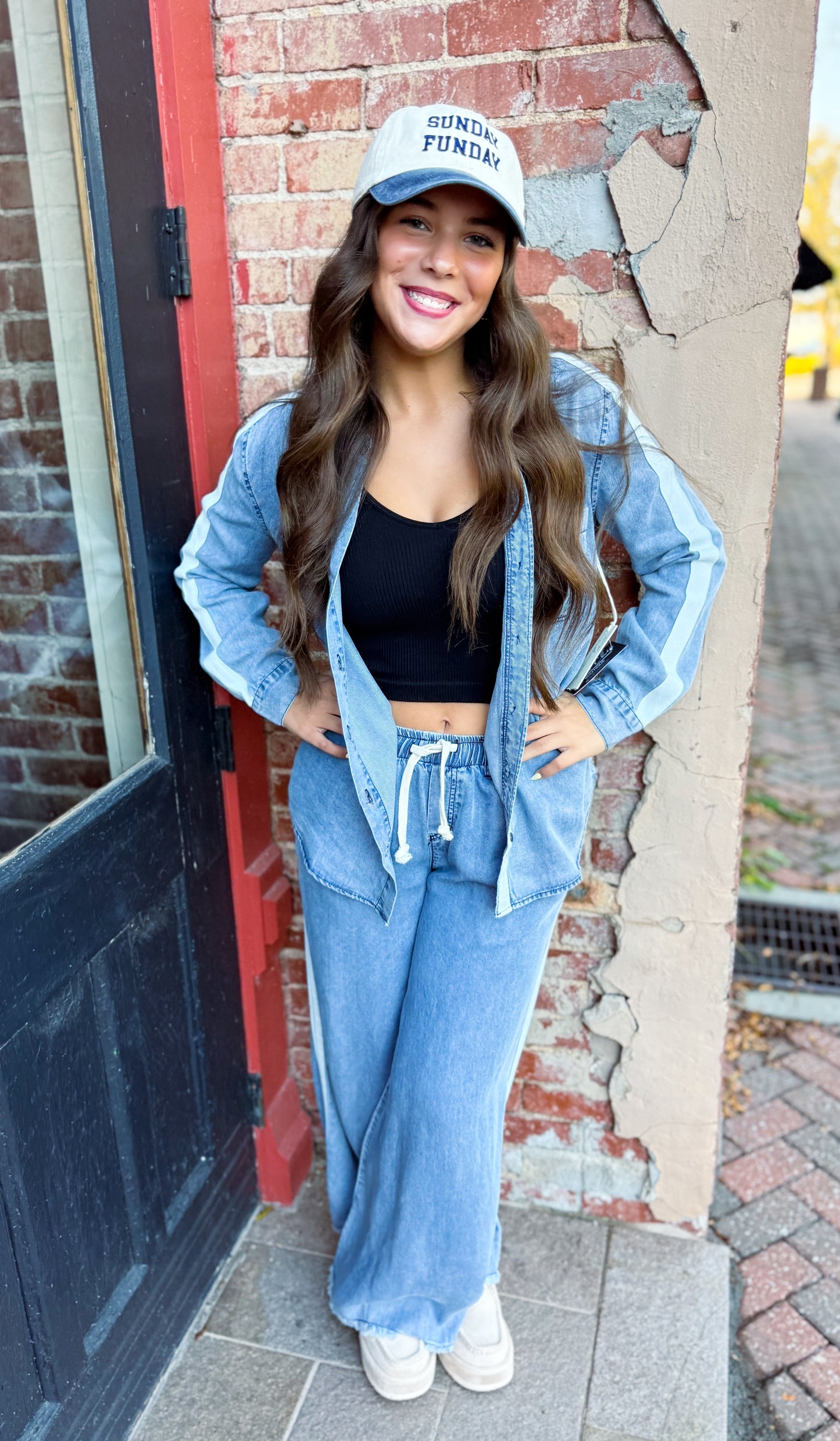 Modern Millennial Washed Denim Top