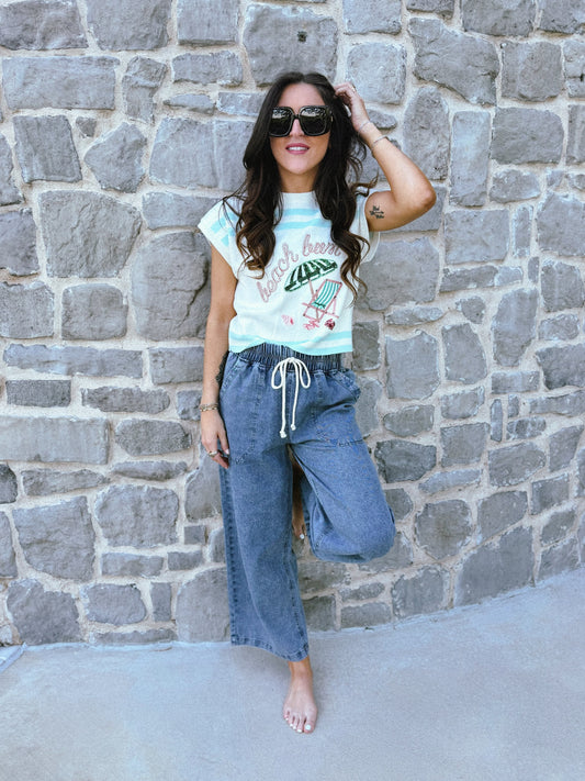 Beach Bum Sweater Top