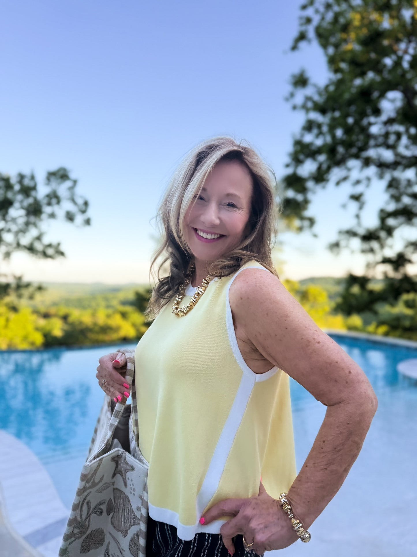 Madison Lemon Knit Tank