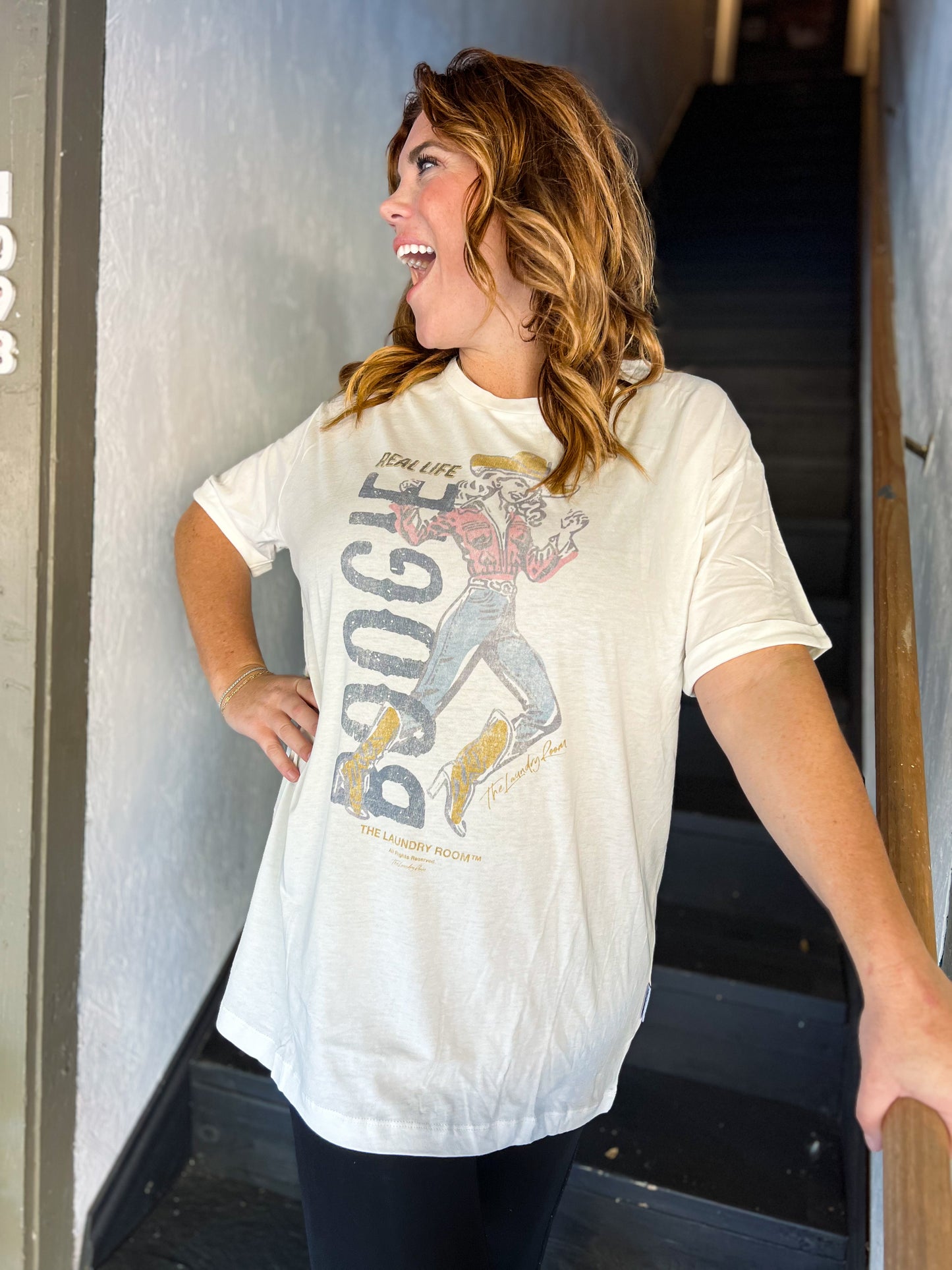 Camiseta extragrande Boogie de la vida real