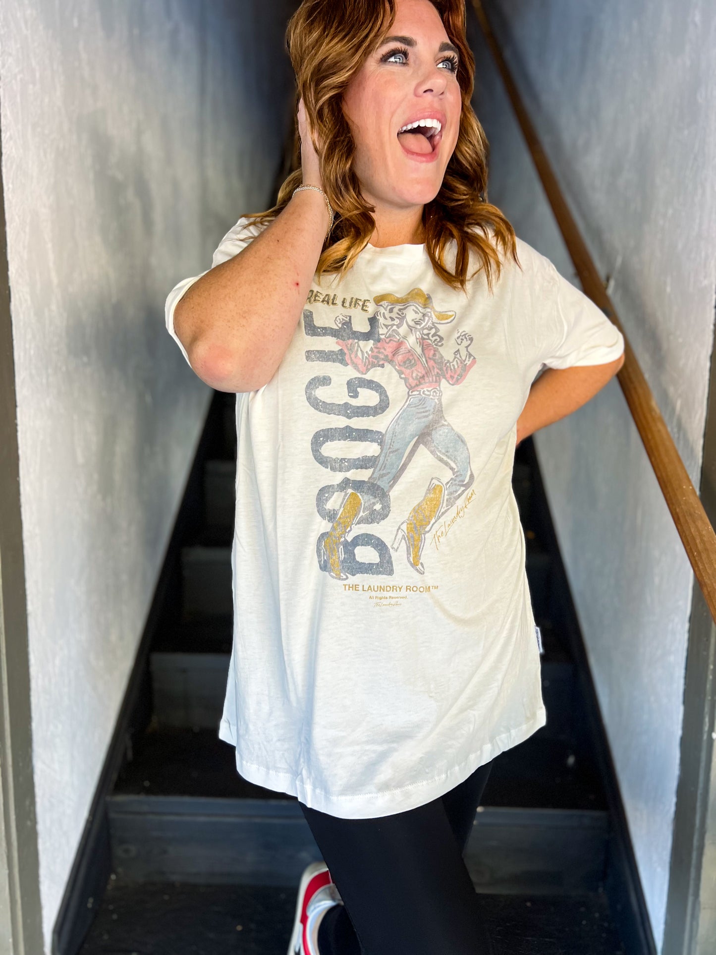 Camiseta extragrande Boogie de la vida real