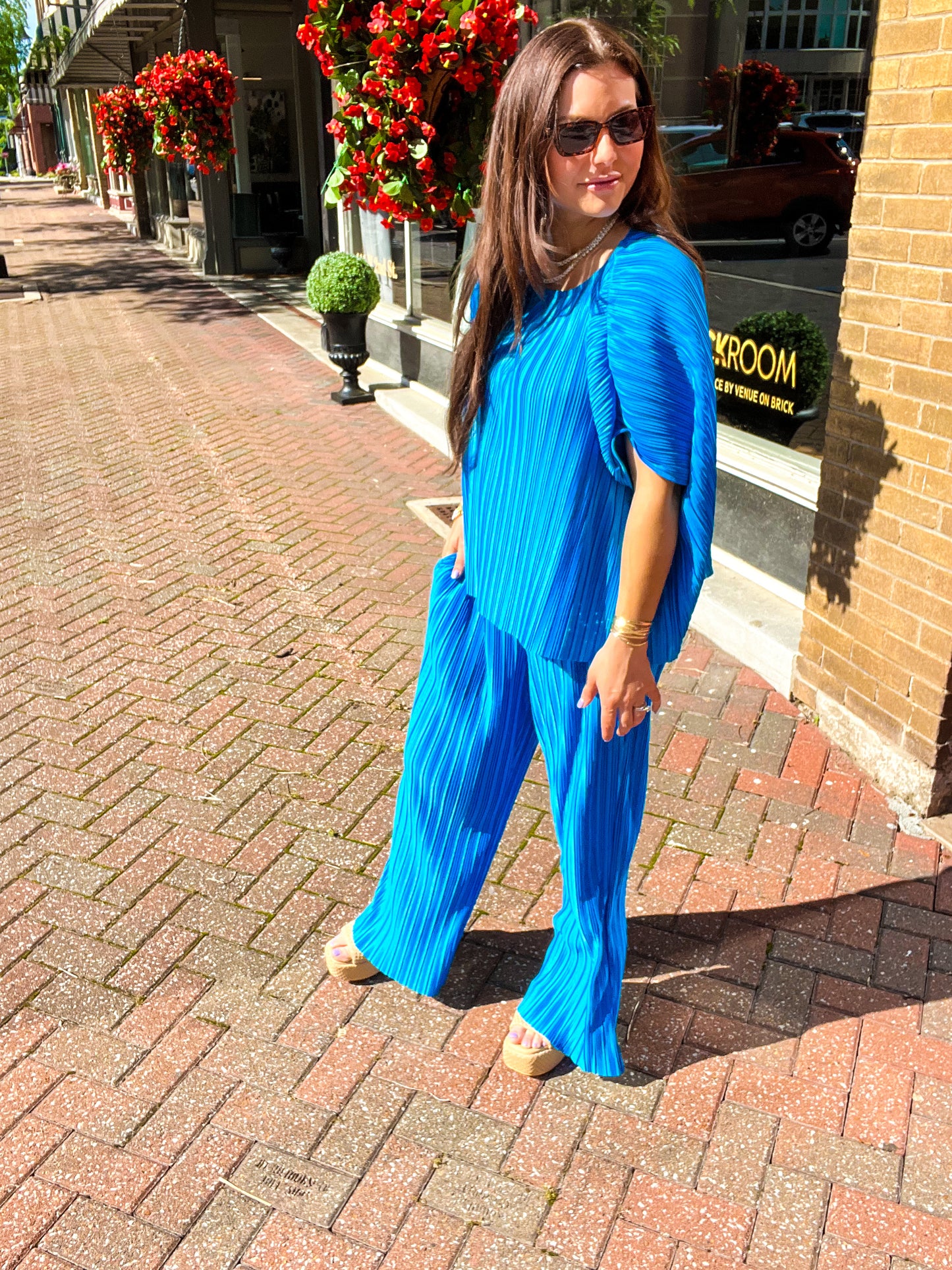 Prissie Pleated Pant Set