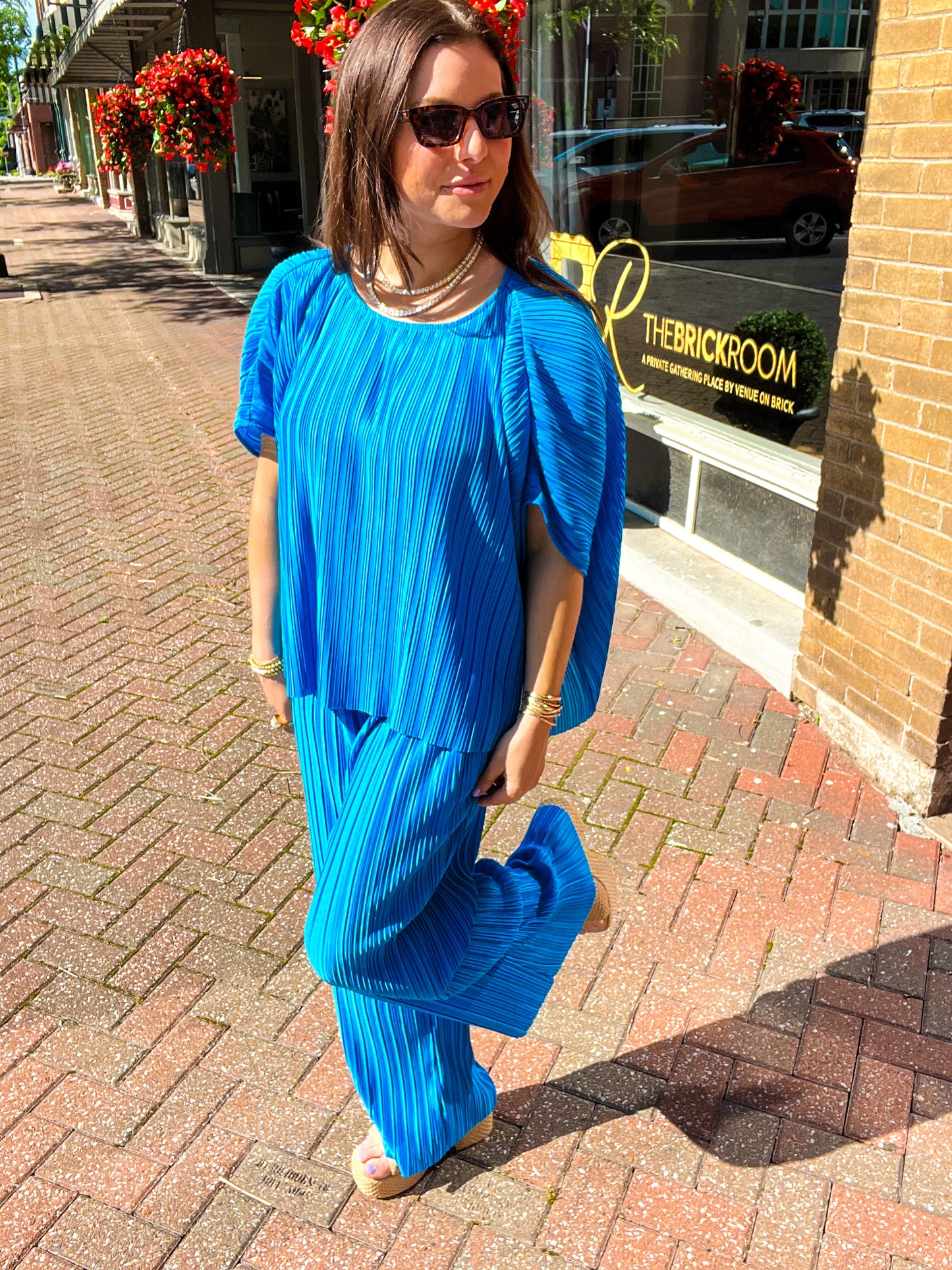 Prissie Pleated Pant Set