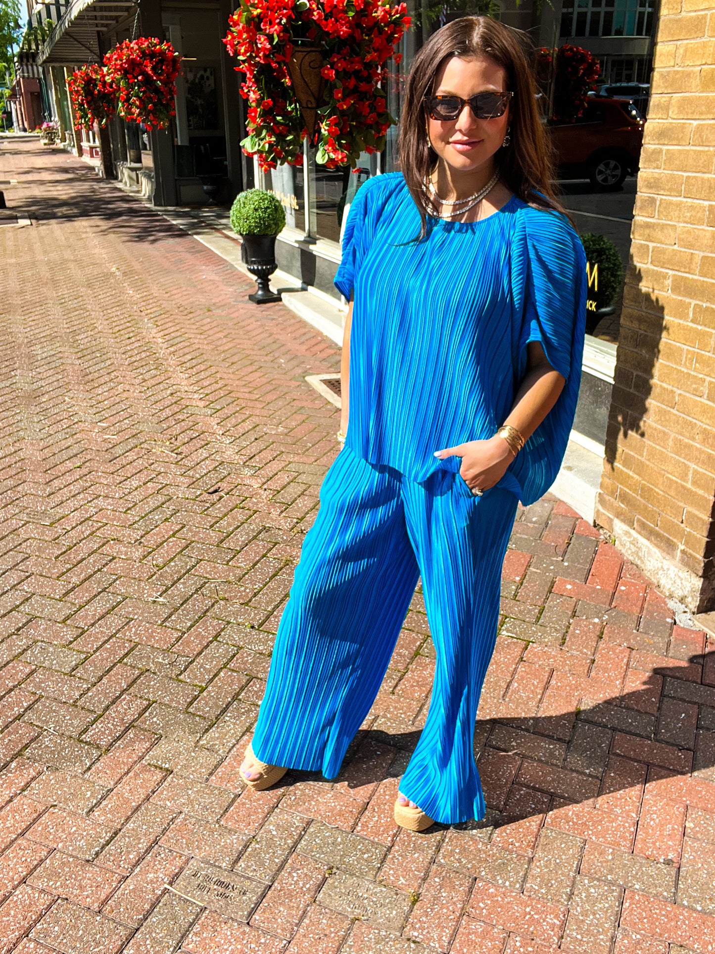 Prissie Pleated Pant Set