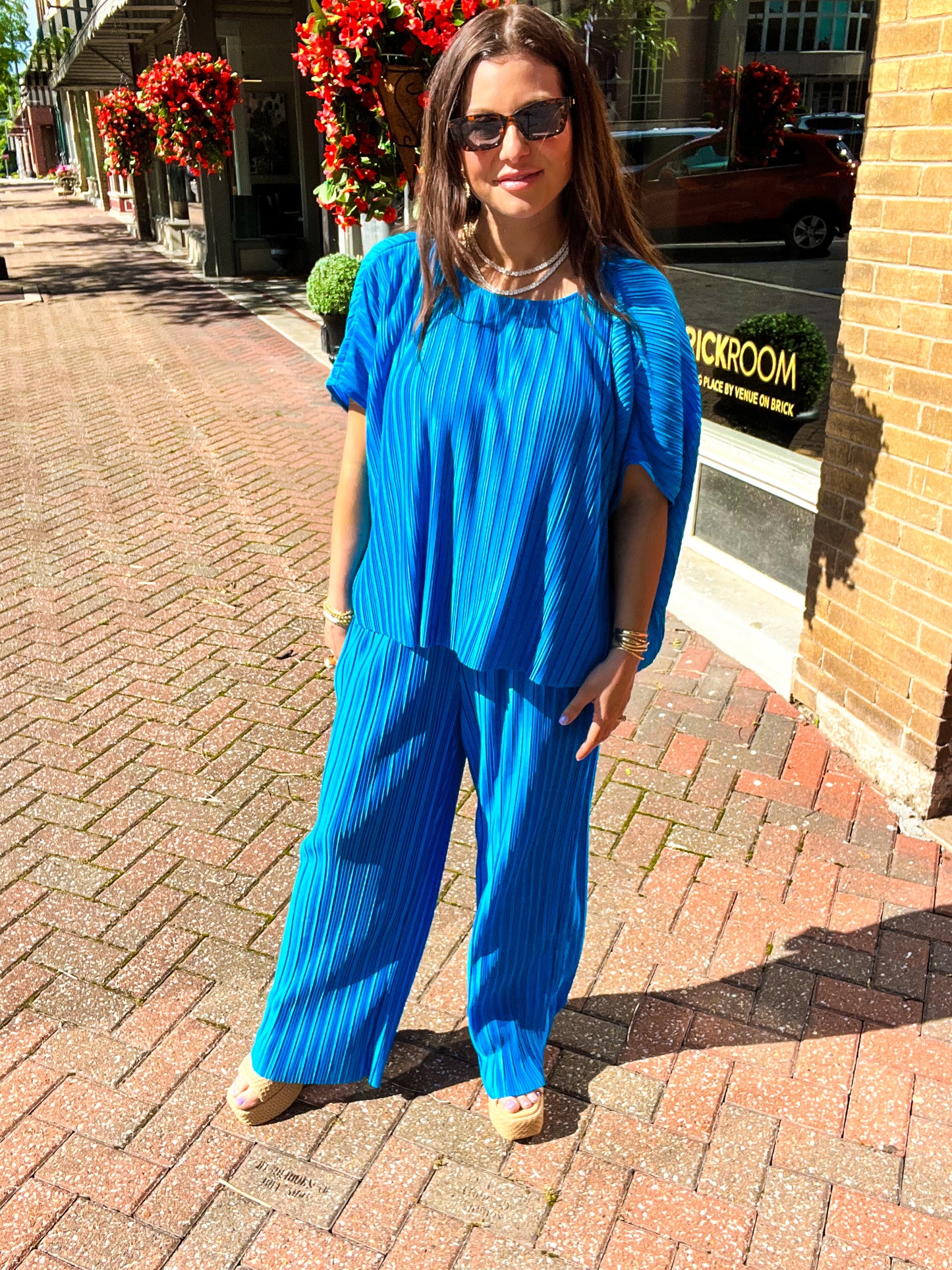 Prissie Pleated Pant Set