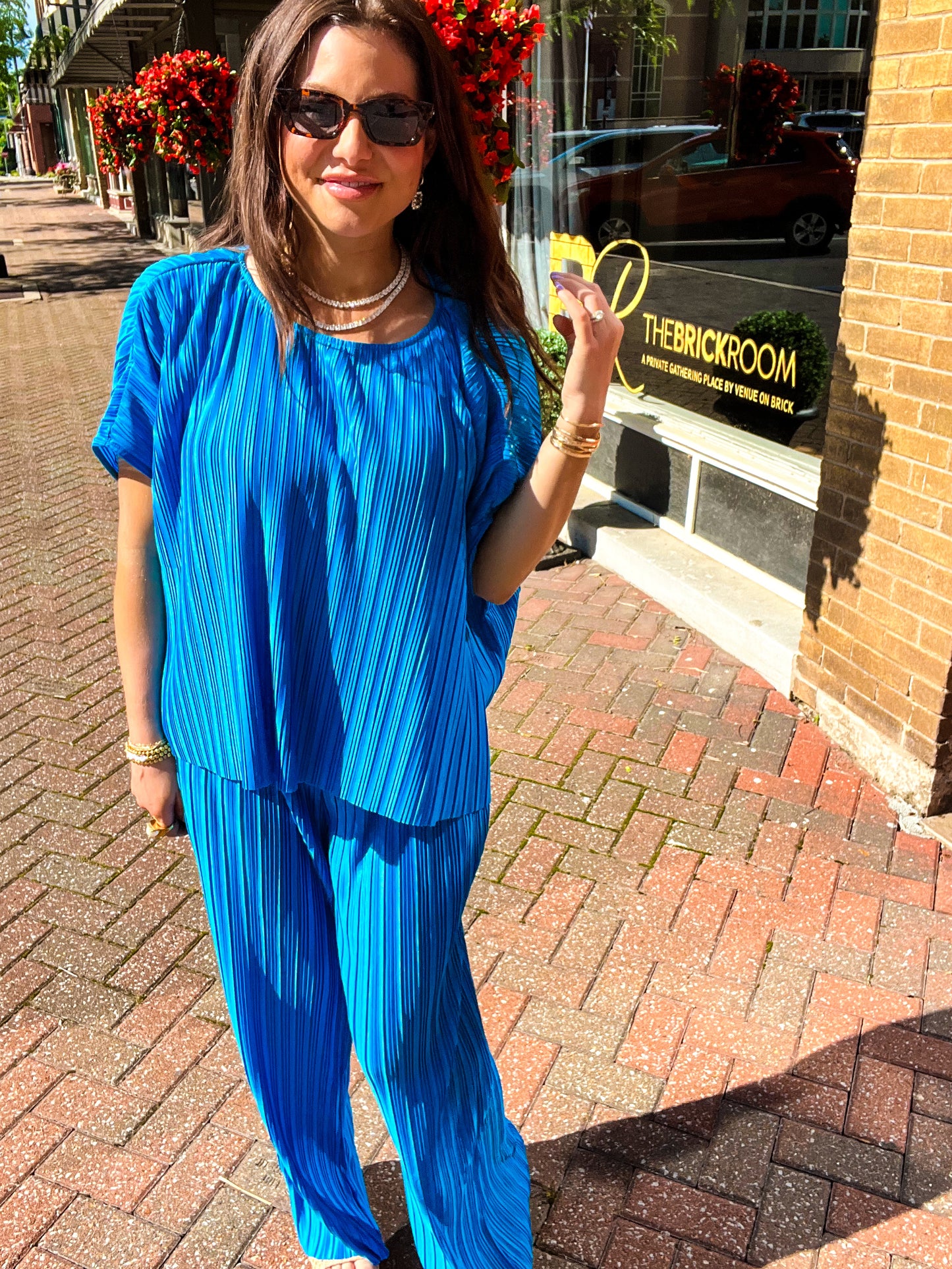 Prissie Pleated Pant Set