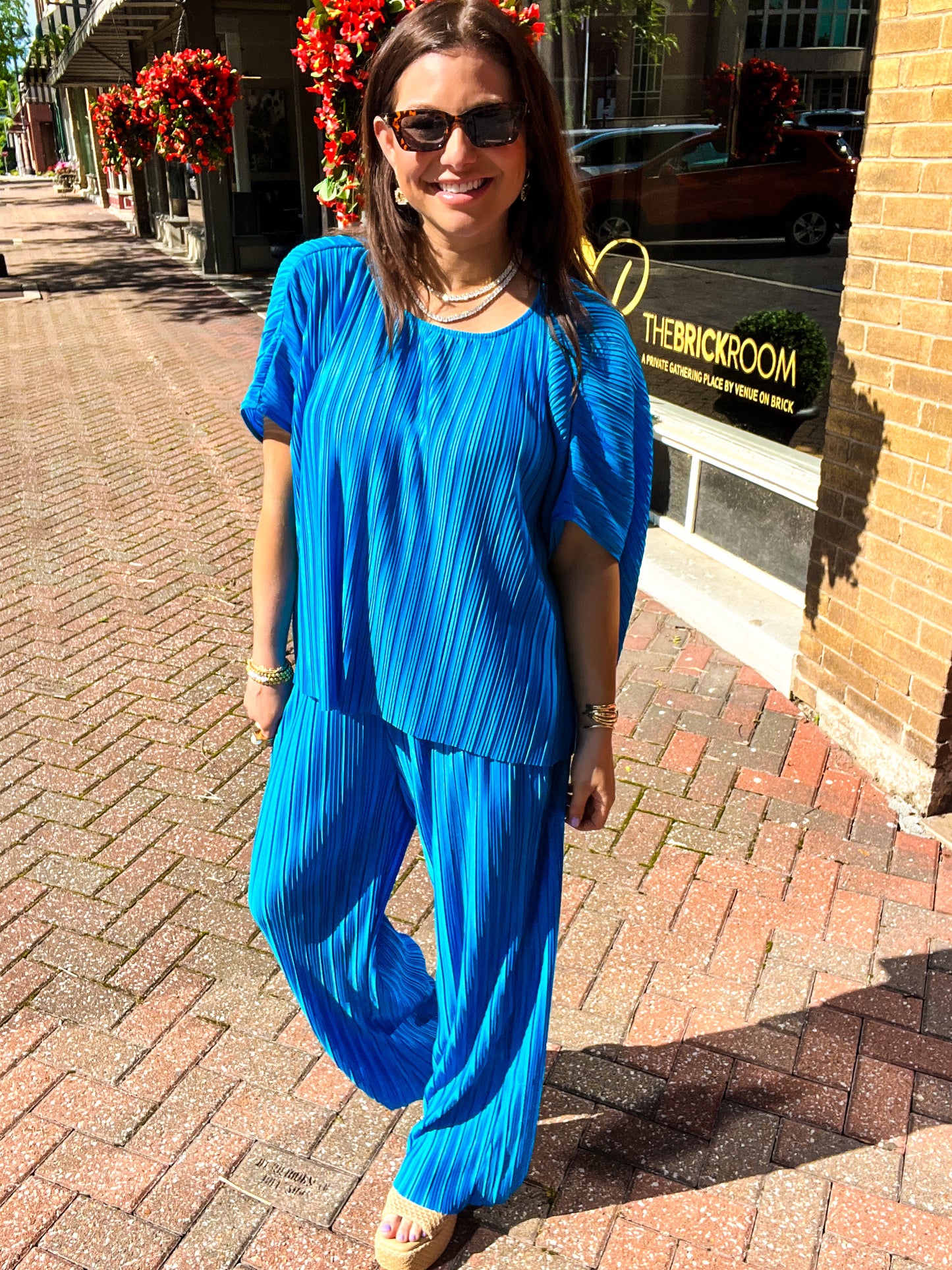 Prissie Pleated Pant Set