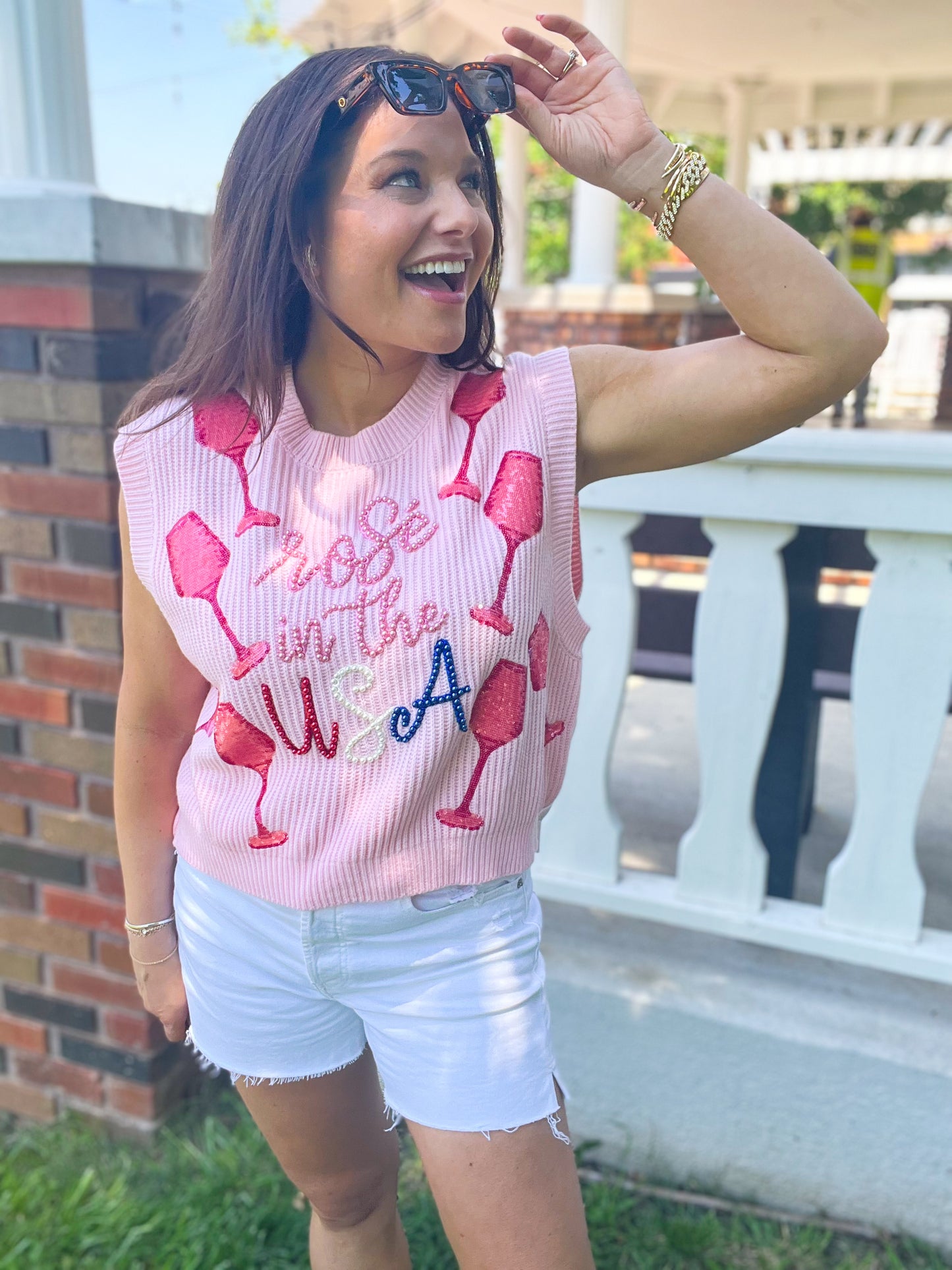 Rosè in the USA Sweater Vest