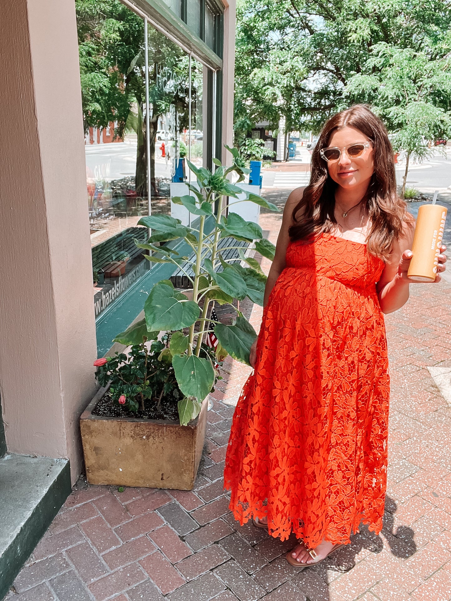 Vestido midi de encaje Tiana