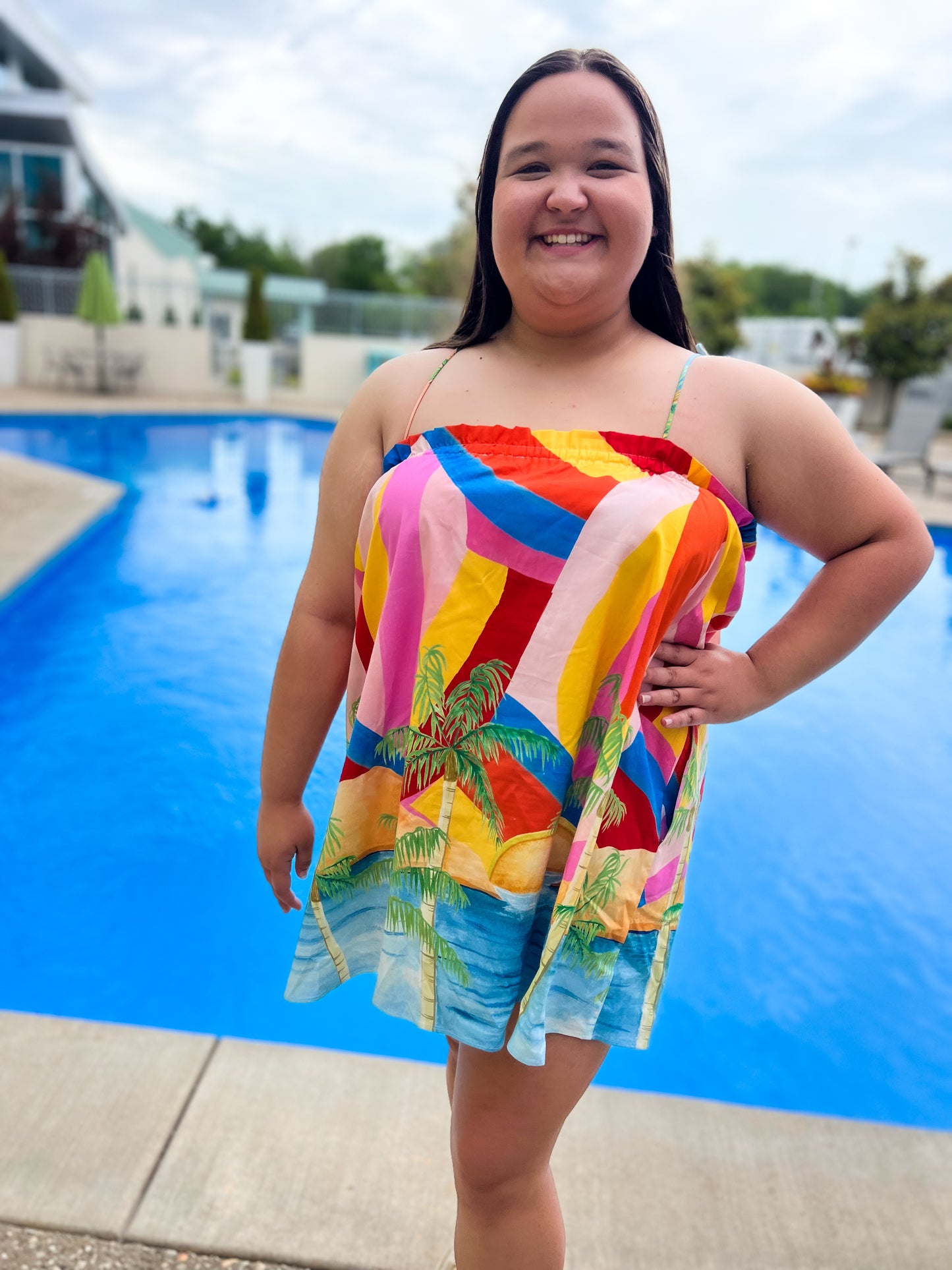 Rainbow Key Angel Mini Dress