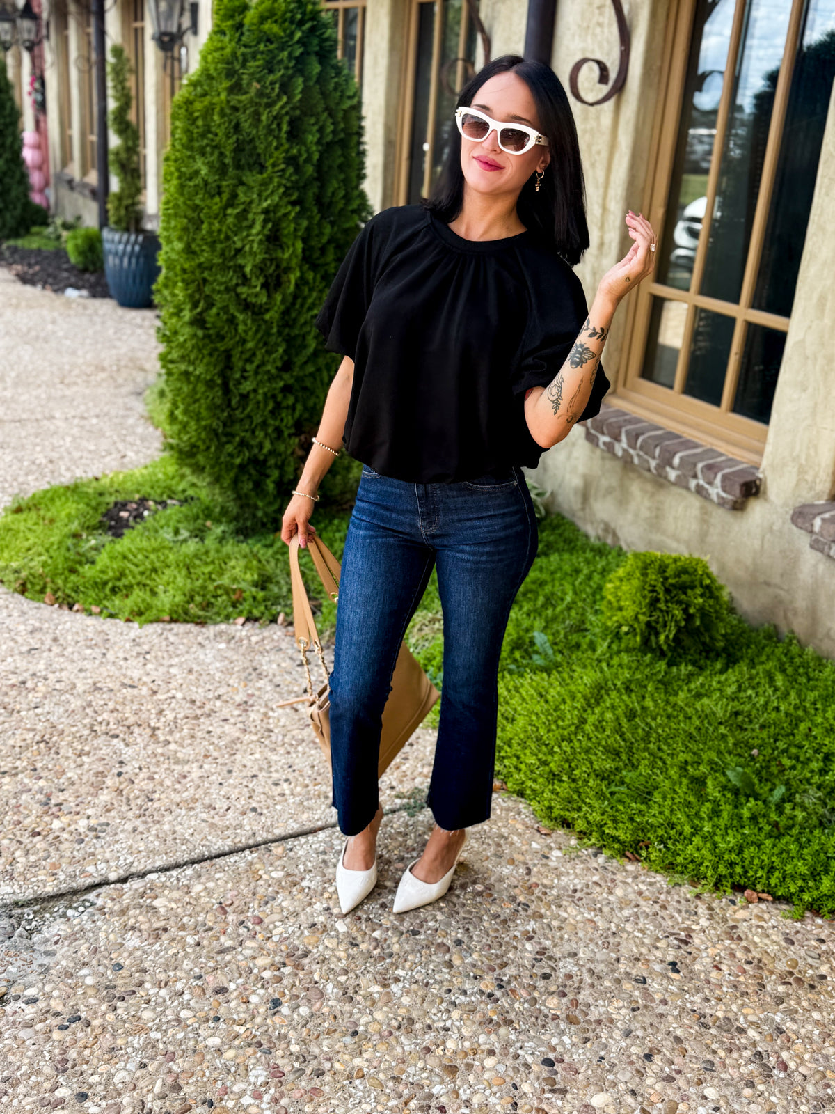 Easy Does It Bubble Hem Top