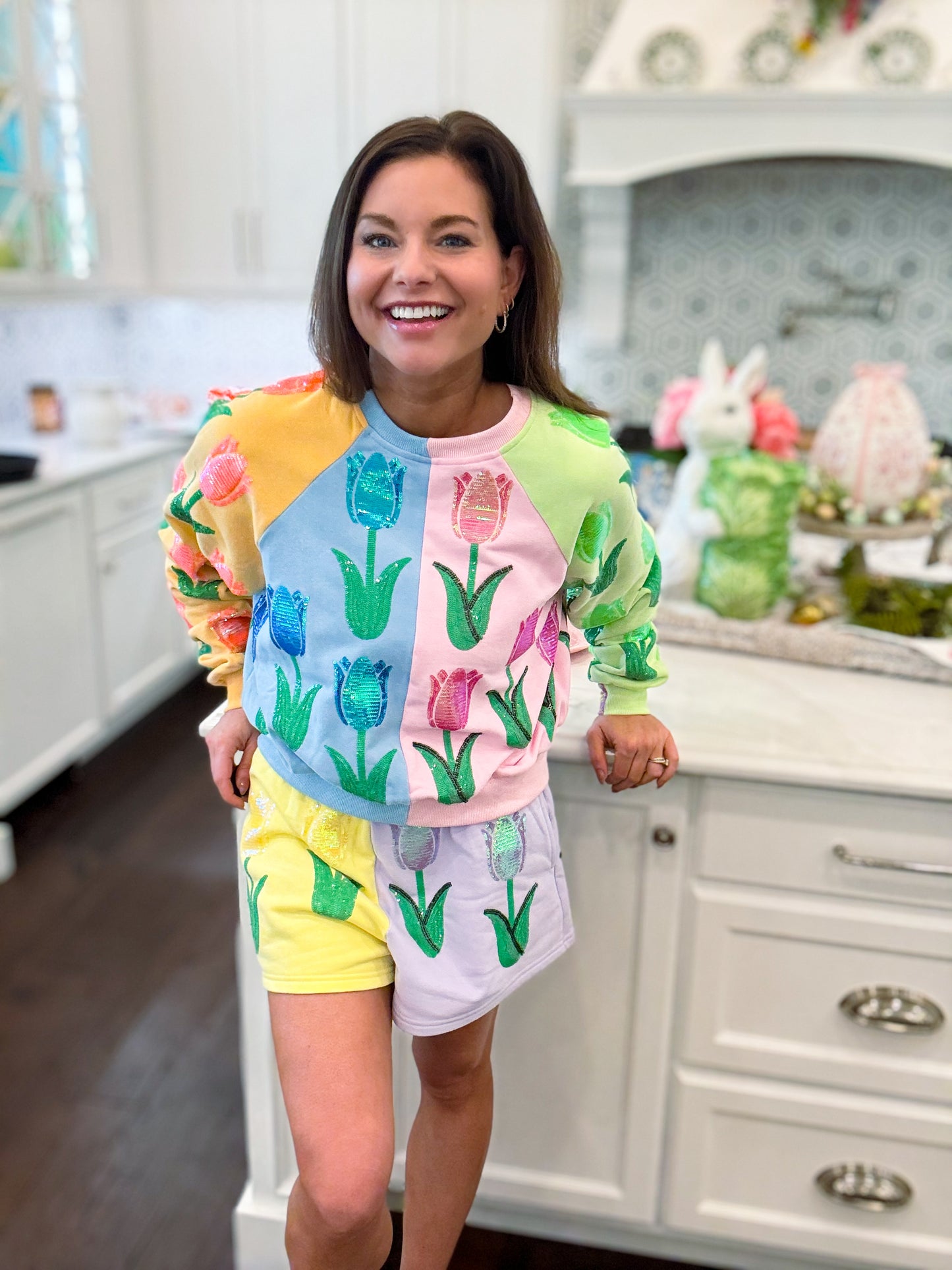 Neon Colorblock Tulip Short