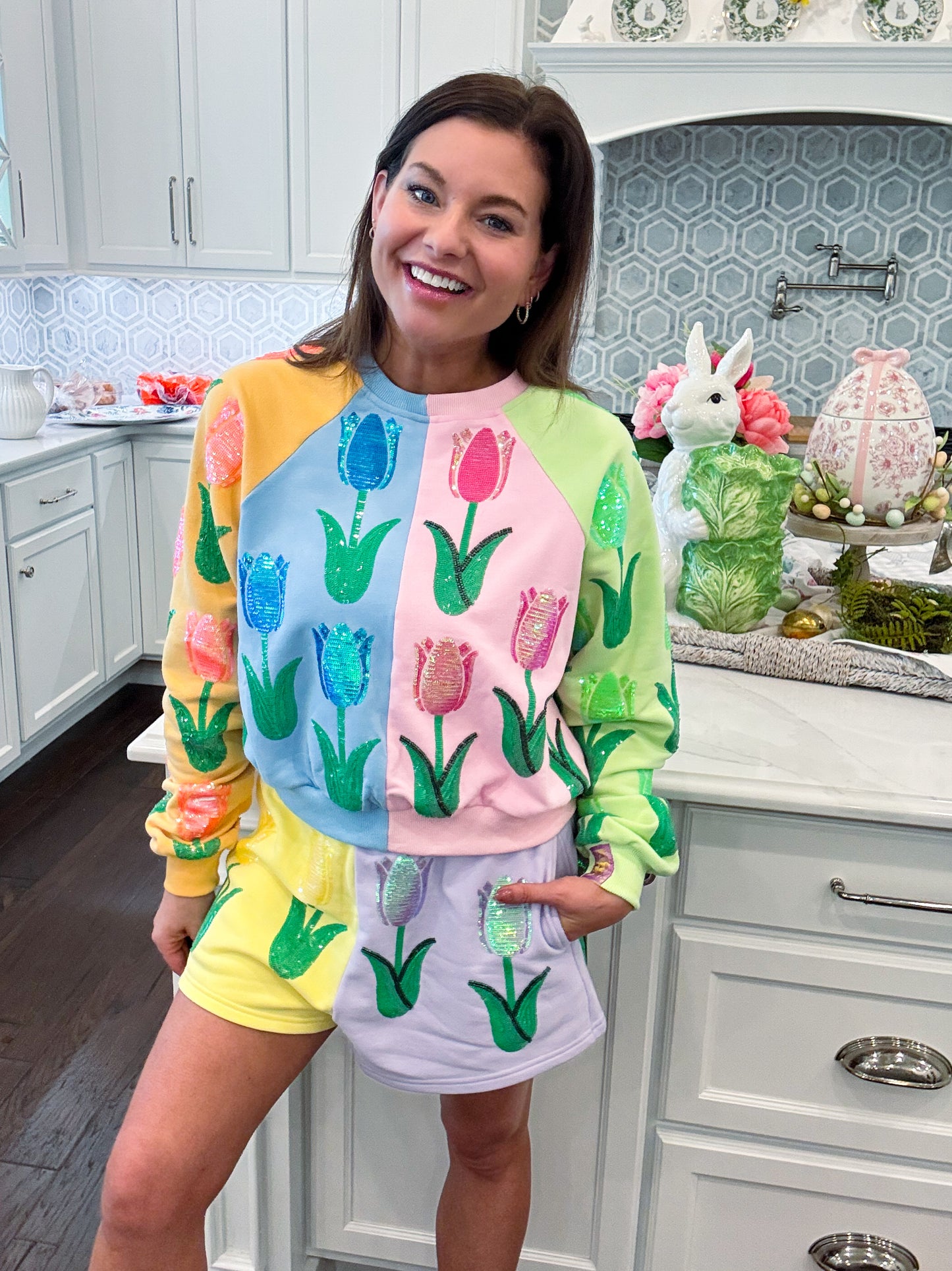 Neon Colorblock Tulip Short