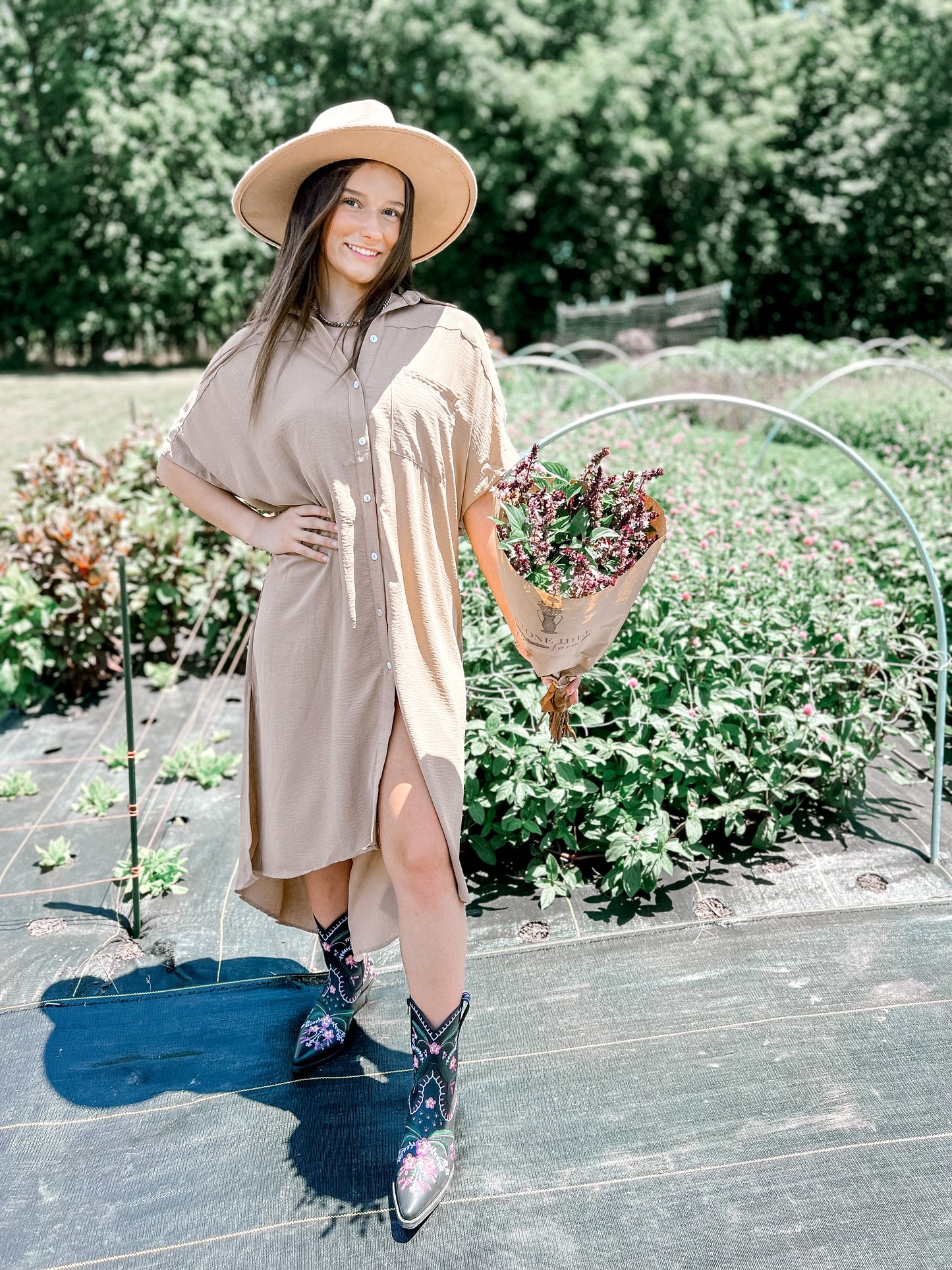Ready in a Snap High Low Shirt Dress