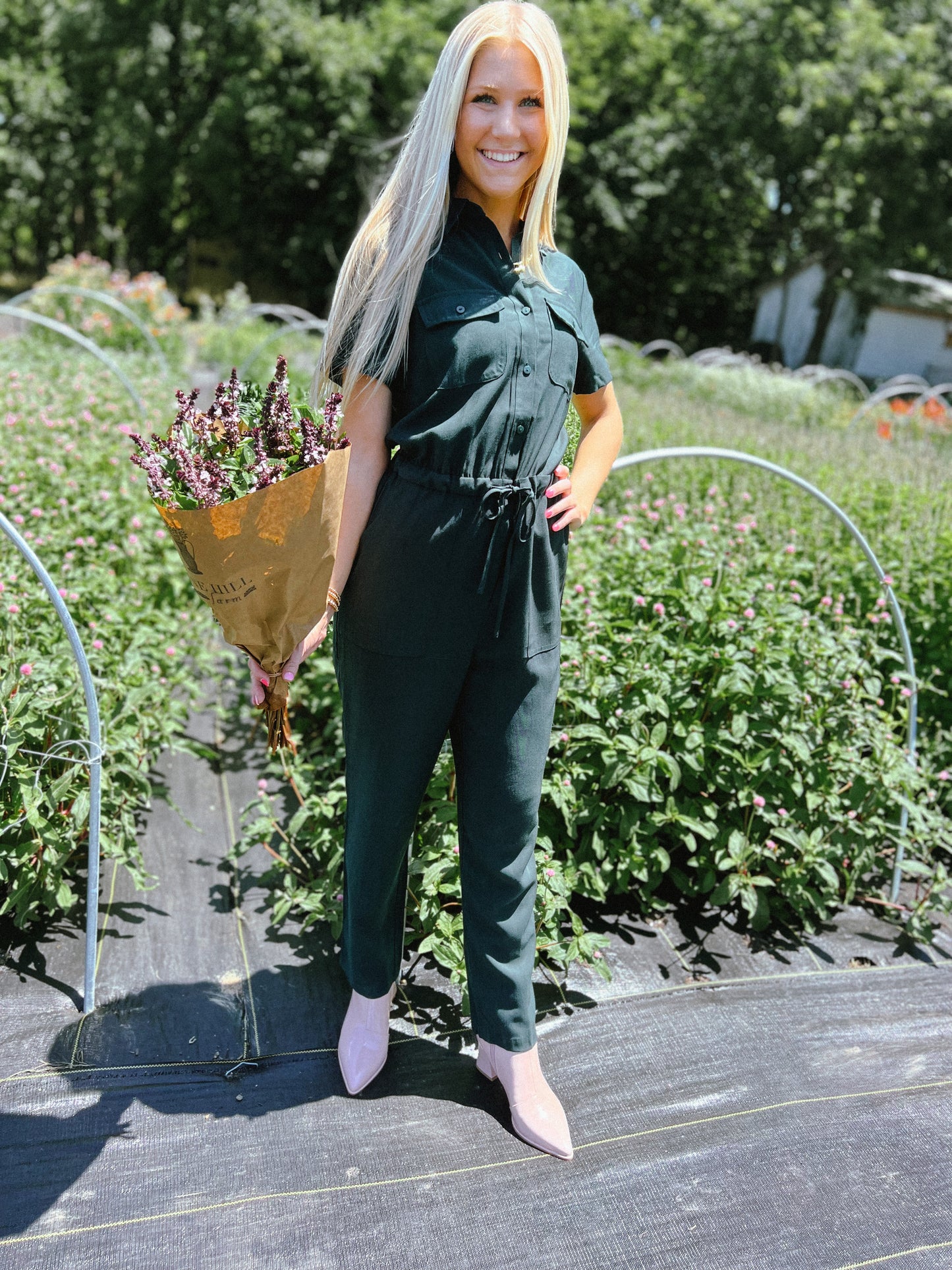 Utility Short Sleeve Jumpsuit