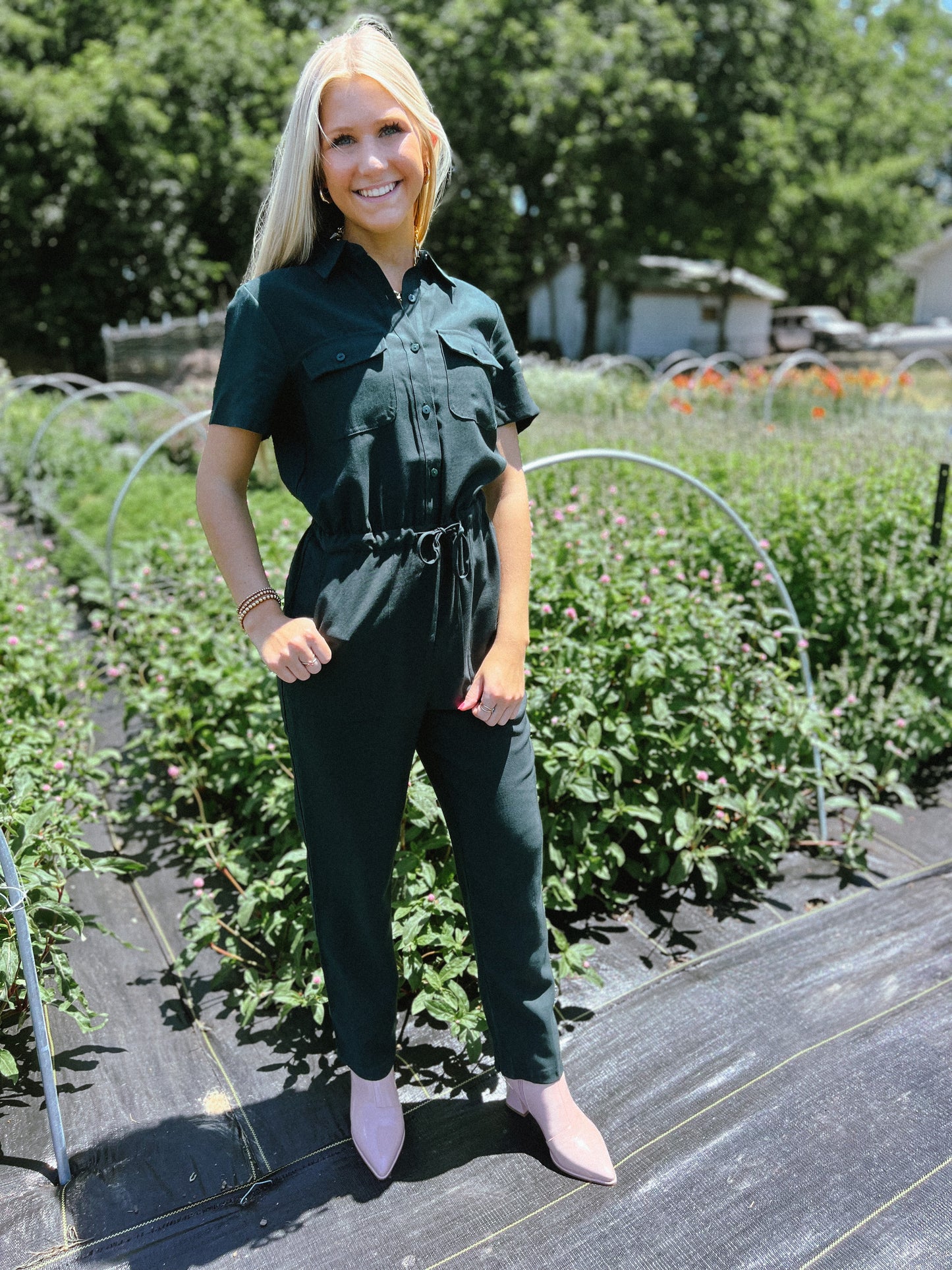 Utility Short Sleeve Jumpsuit