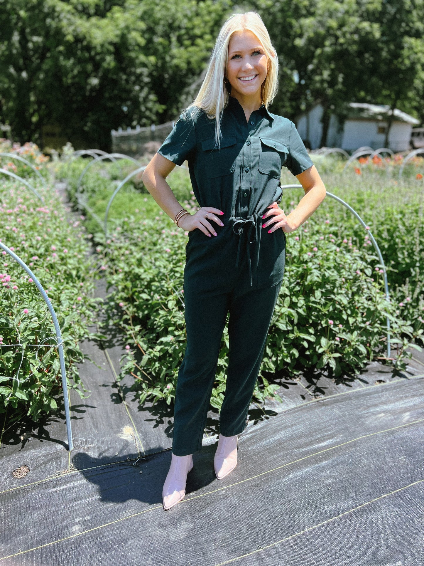 Utility Short Sleeve Jumpsuit