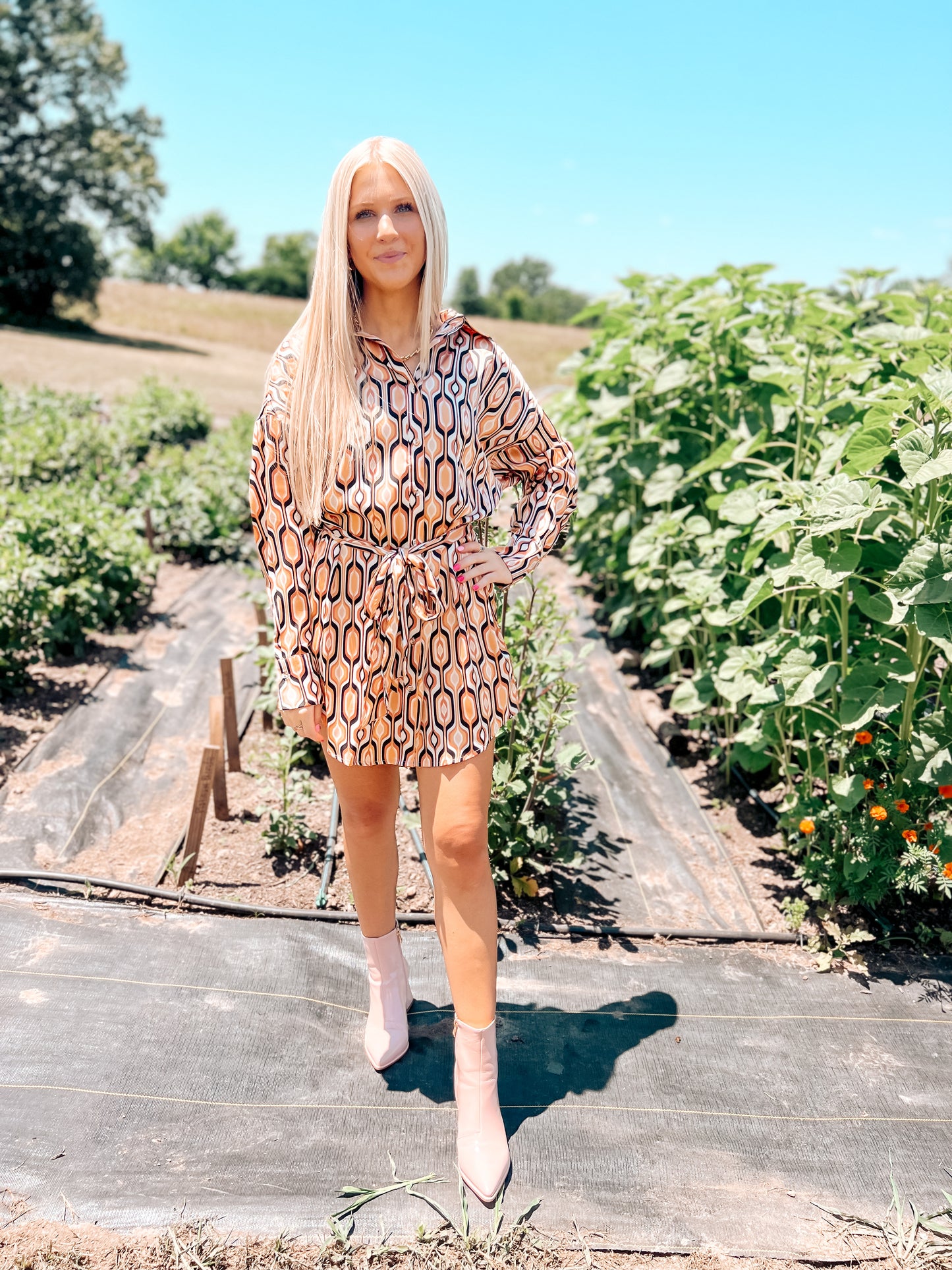 Tiger Eye Shirt Dress