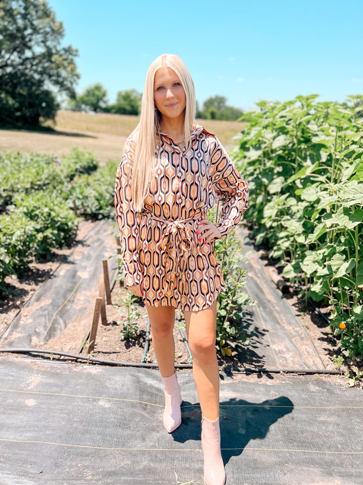 Tiger Eye Shirt Dress