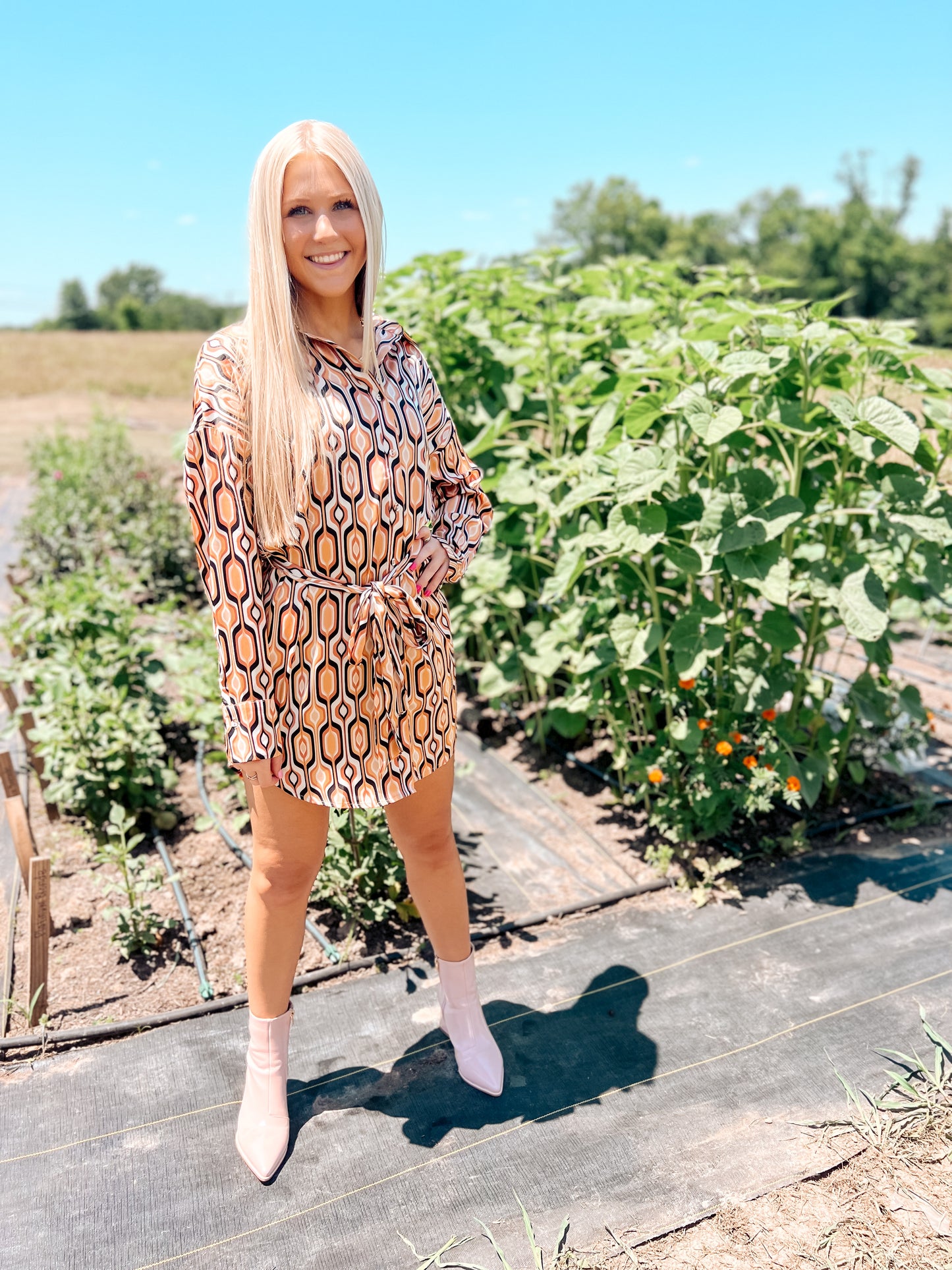 Tiger Eye Shirt Dress