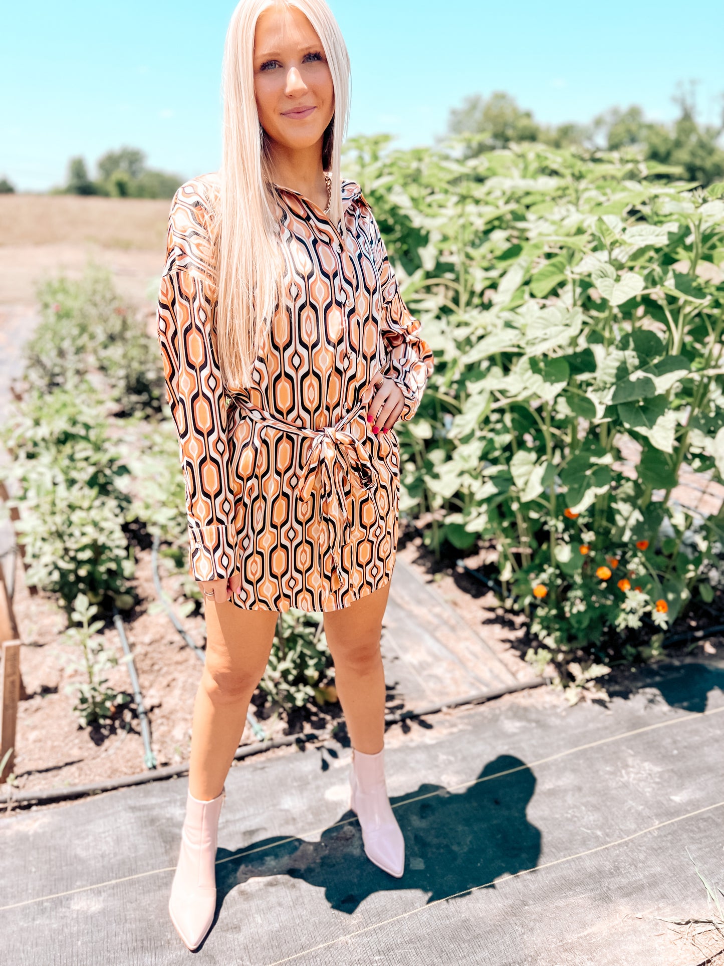 Tiger Eye Shirt Dress
