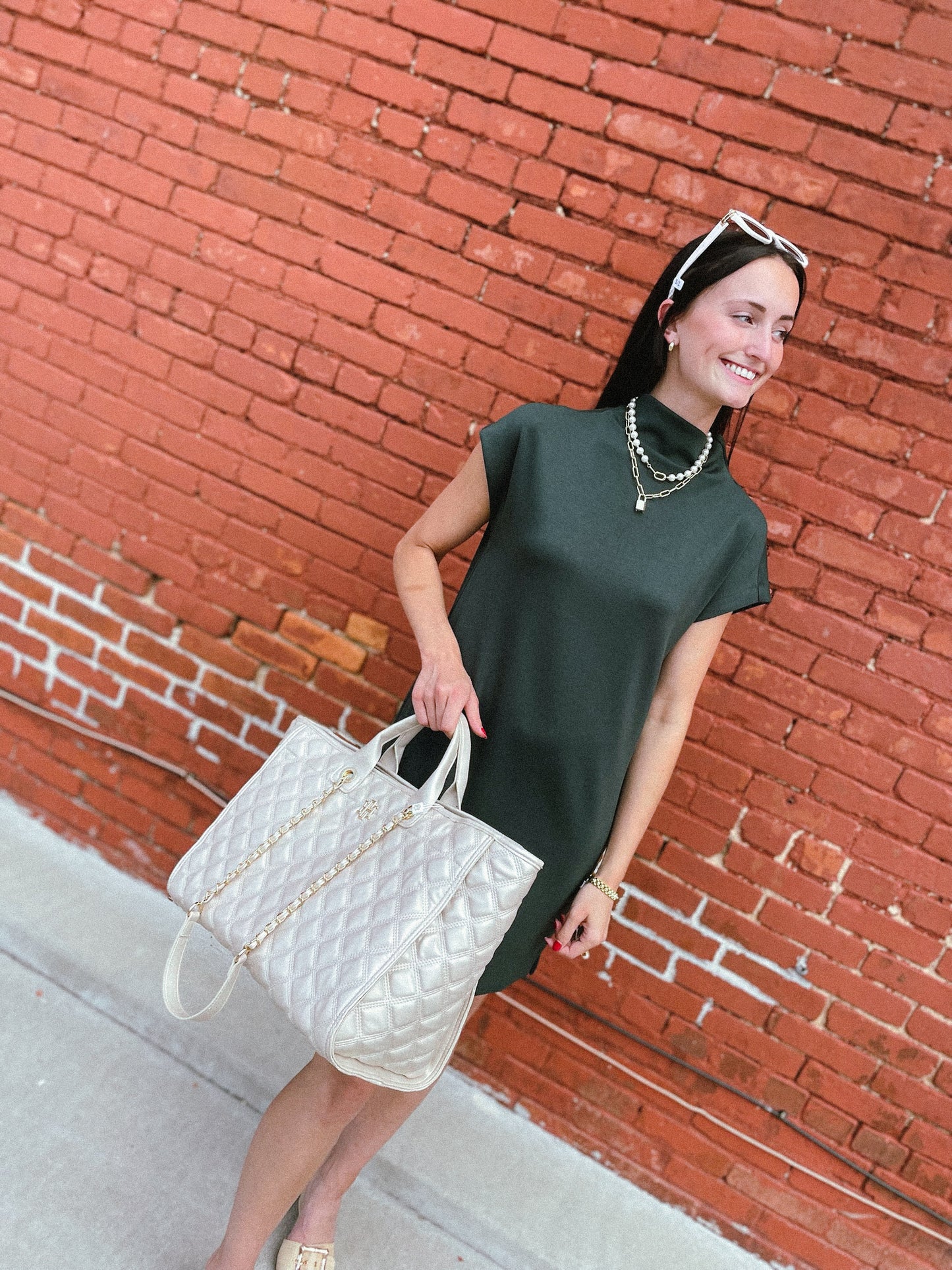 Emerald Grace Slip Dress