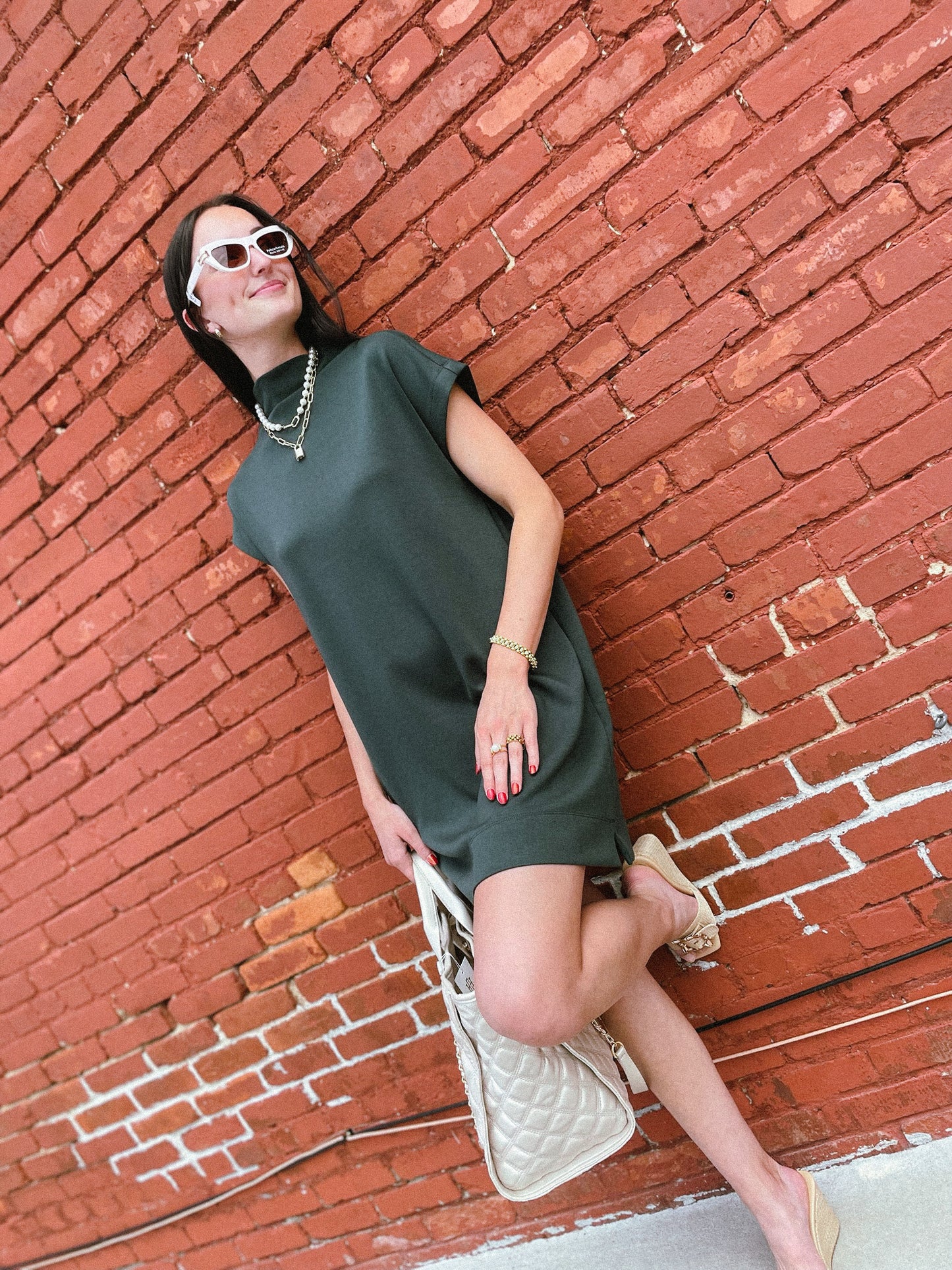 Emerald Grace Slip Dress