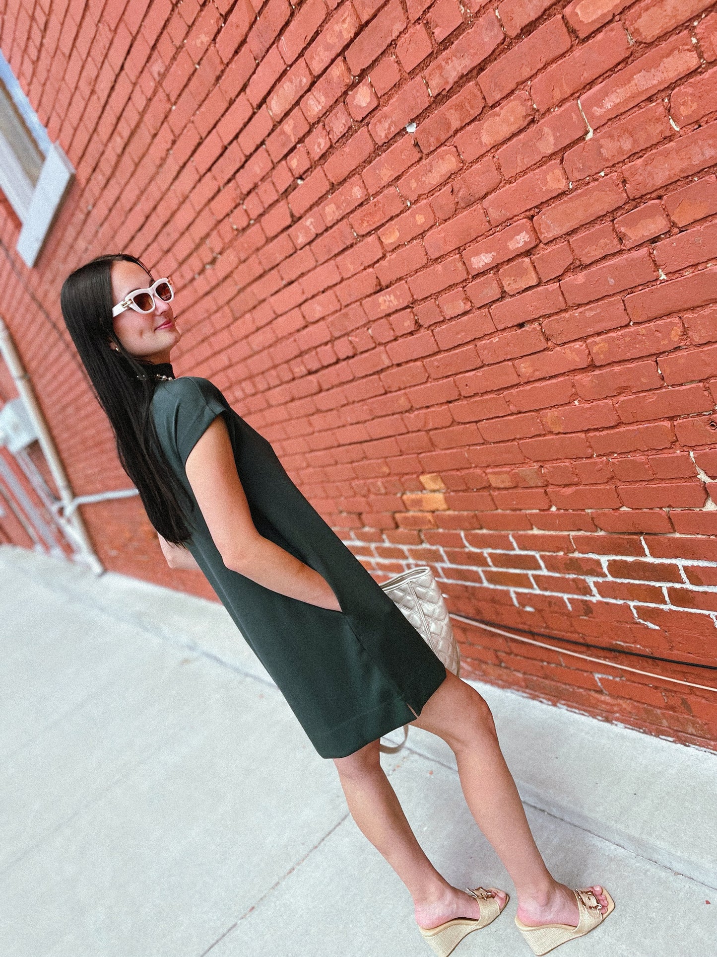 Emerald Grace Slip Dress