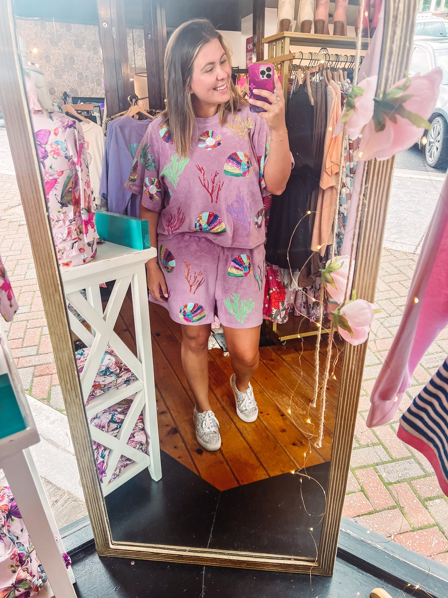 Coral Queen Lavender Terry Set
